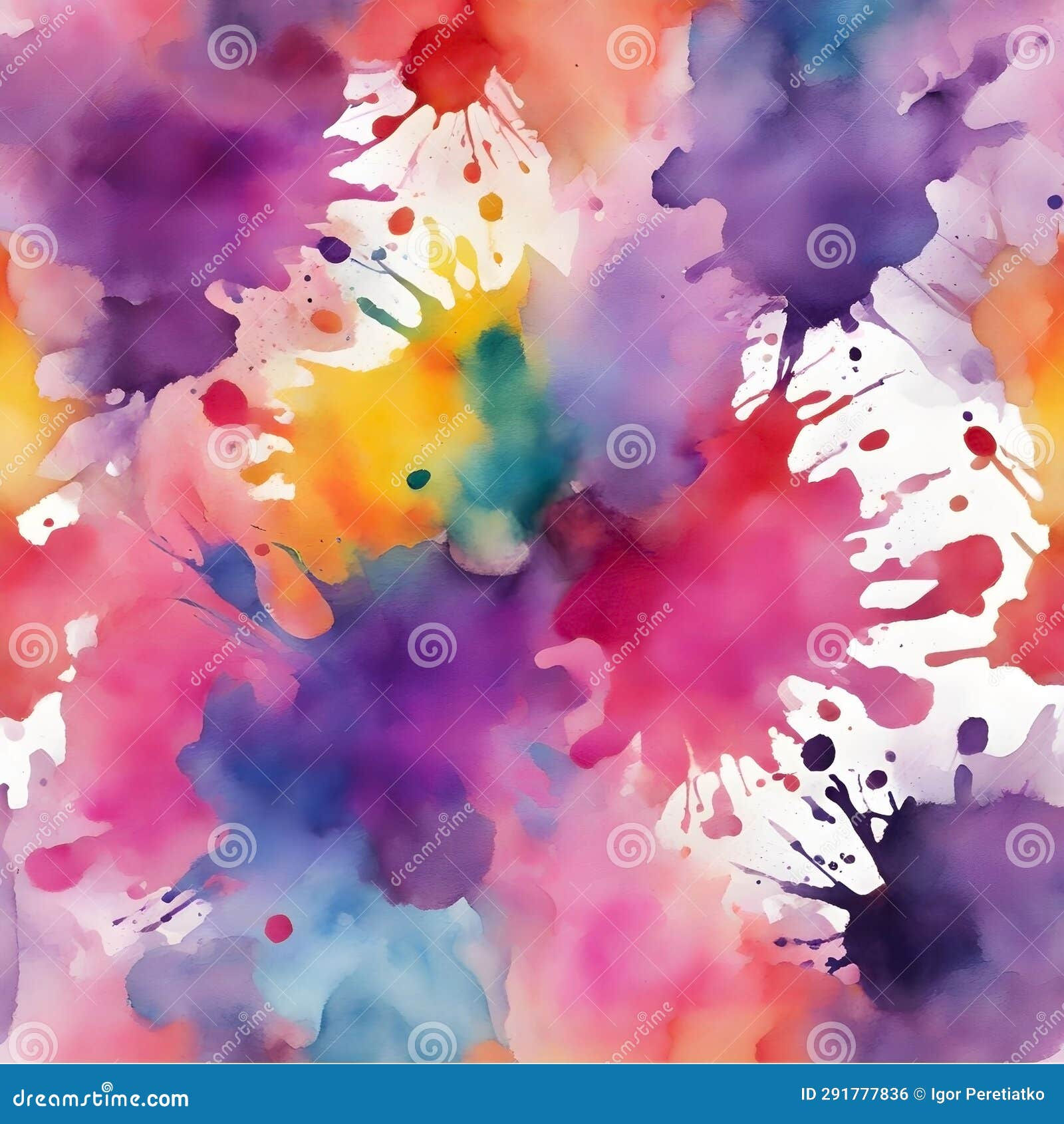 Wallpaper #fmcp65IBSpphPi3-I0r2262 Abstract Colorful Illustration of Watercolor Splashes Stock