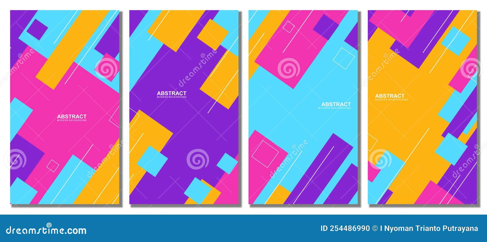 Wallpaper #JmjaGZMBSpphPi3-YRk-285 Abstract Colorful Template Set Background Stock Vector Illustration
