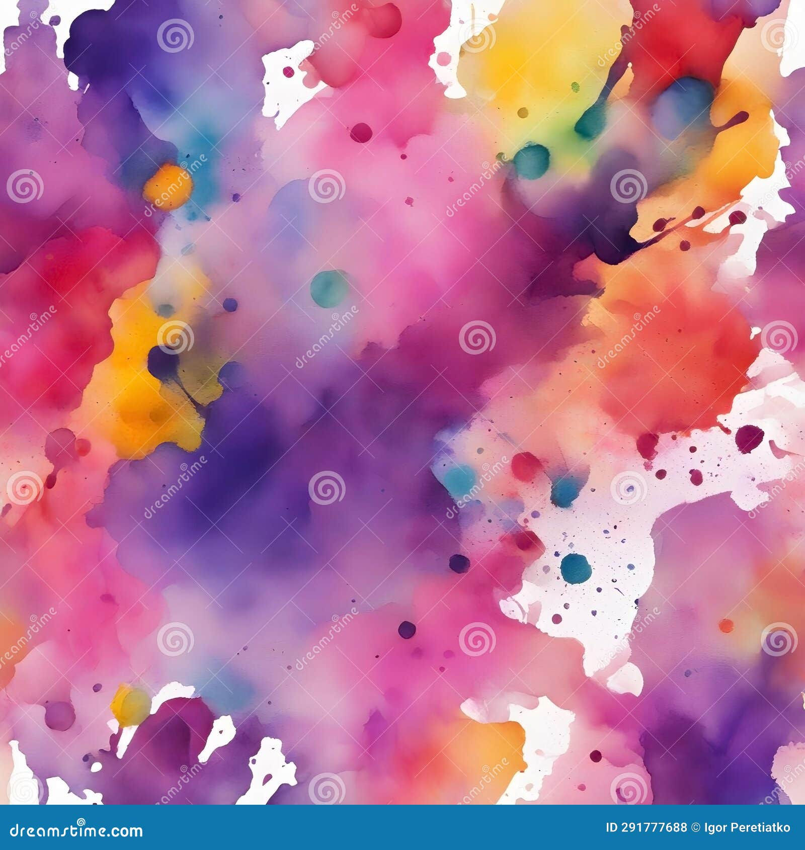 Wallpaper #fmcp65IBSpphPi3-I0r2374 Abstract Colorful Illustration of Watercolor Splashes Stock
