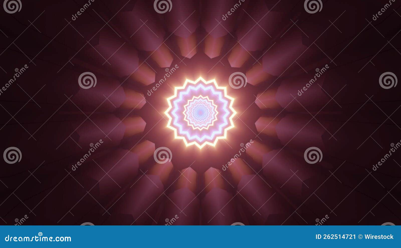Wallpaper #A0ApMJMBJhL2WPbazsCh332 Abstract Illustrated Kaleidoscope Background with Neon Lights Stock