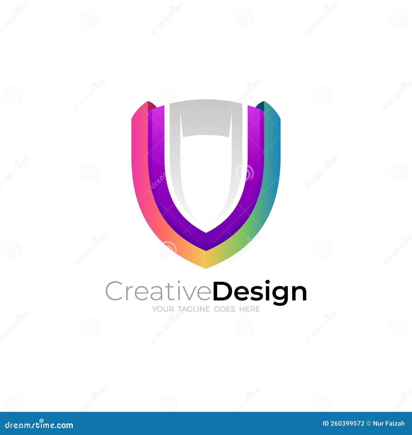 Wallpaper #qx07LZMBlOZrFDOk4M_h117 Abstract Shield Logo with 3D Colorful Logos Security Icon Stock Vector
