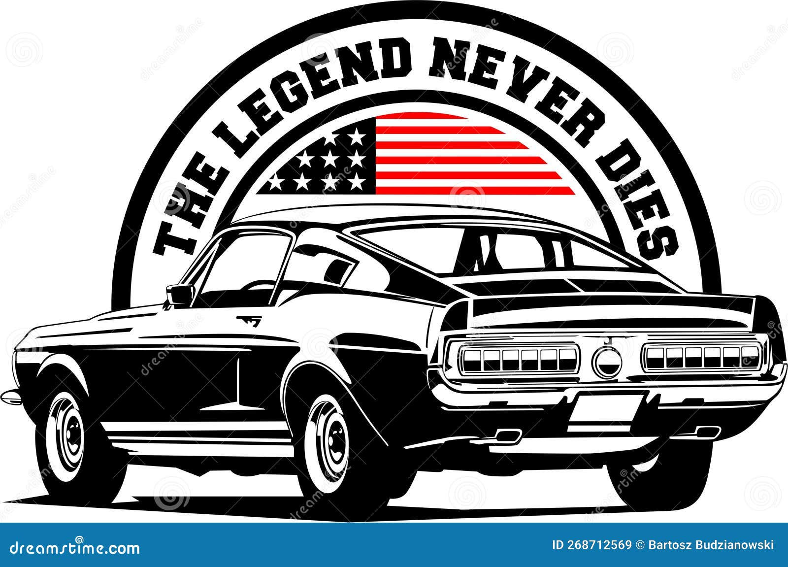 Wallpaper #KGgAFpMBSpphPi3-AwrM233 American Classic and Muscle Cars Logo Ford Mustang with American Flag