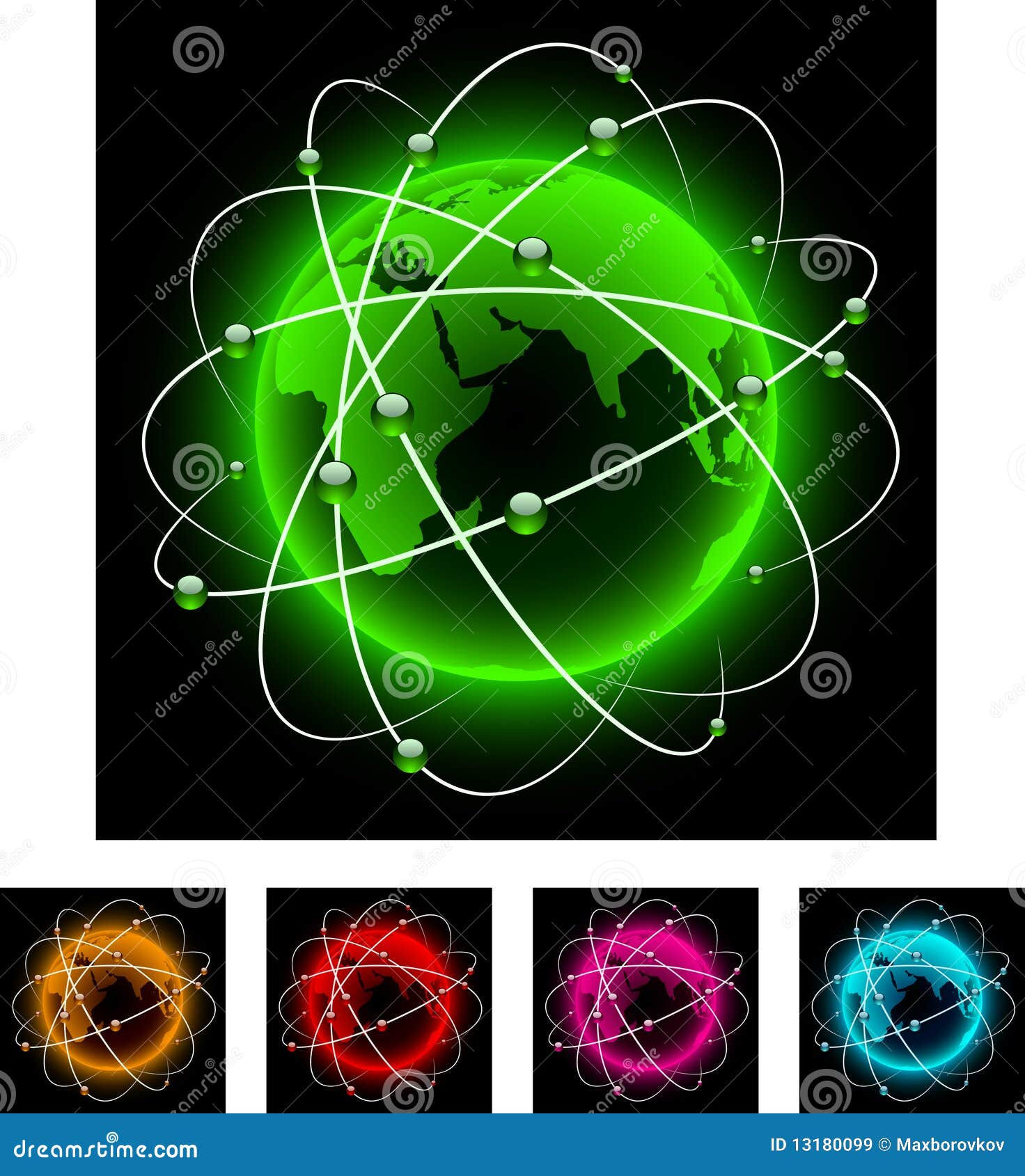 Wallpaper #BGcT6pIBSpphPi3-TUVE138 Abstract Globes Stock Vector Illustration of Green 13180099