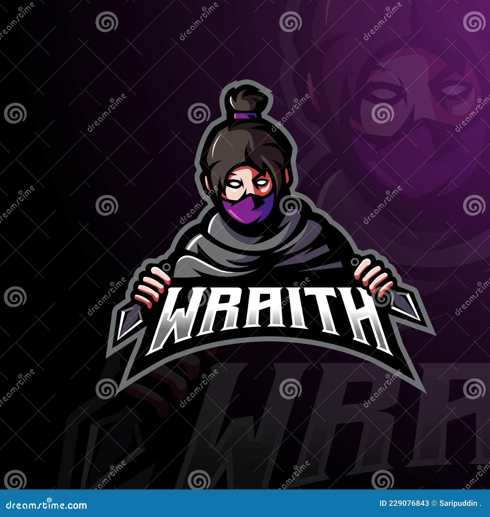 Wallpaper #vZ-zW5MBcUVgGJNoxbJd283 Apex Gaming Character Mascot Design of Wraith Stock Vector