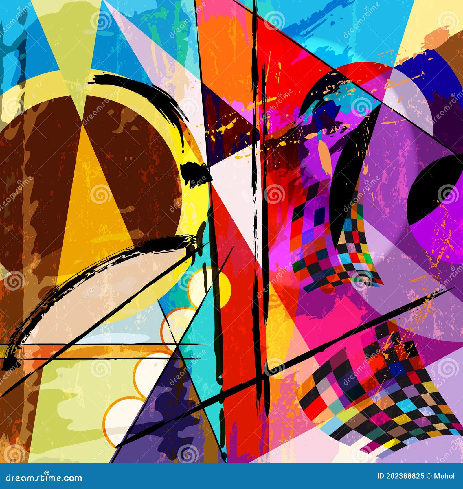 Wallpaper #52dQ-5IBSpphPi3-YpO853 Abstract Geometric Artwork Inspired by Abstract Art of the 1920 with