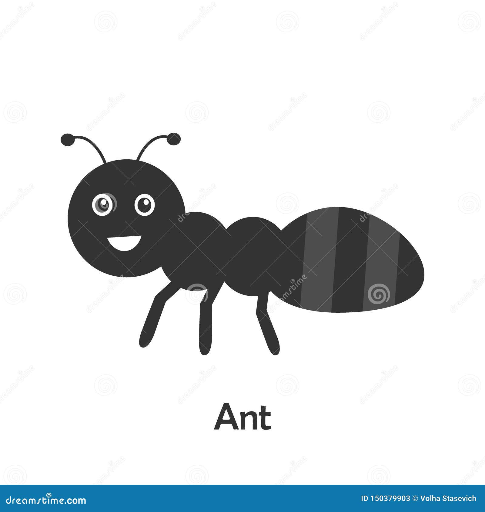 Wallpaper #9Sz7SZMB0E1QgA7wY_R578 Ant in Cartoon Style Insect Card for Kid Preschool Activity for