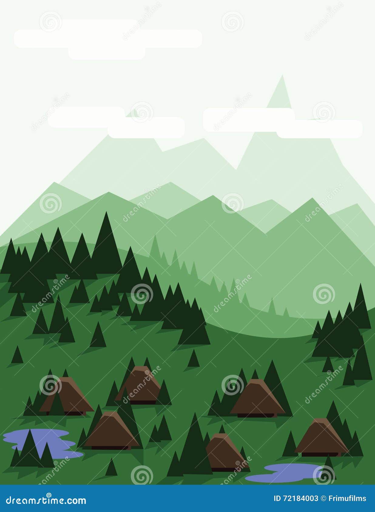 Wallpaper #BGdQC5MBSpphPi3-qtkV137 Abstract Landscape with Pine Trees Stock Vector Illustration of