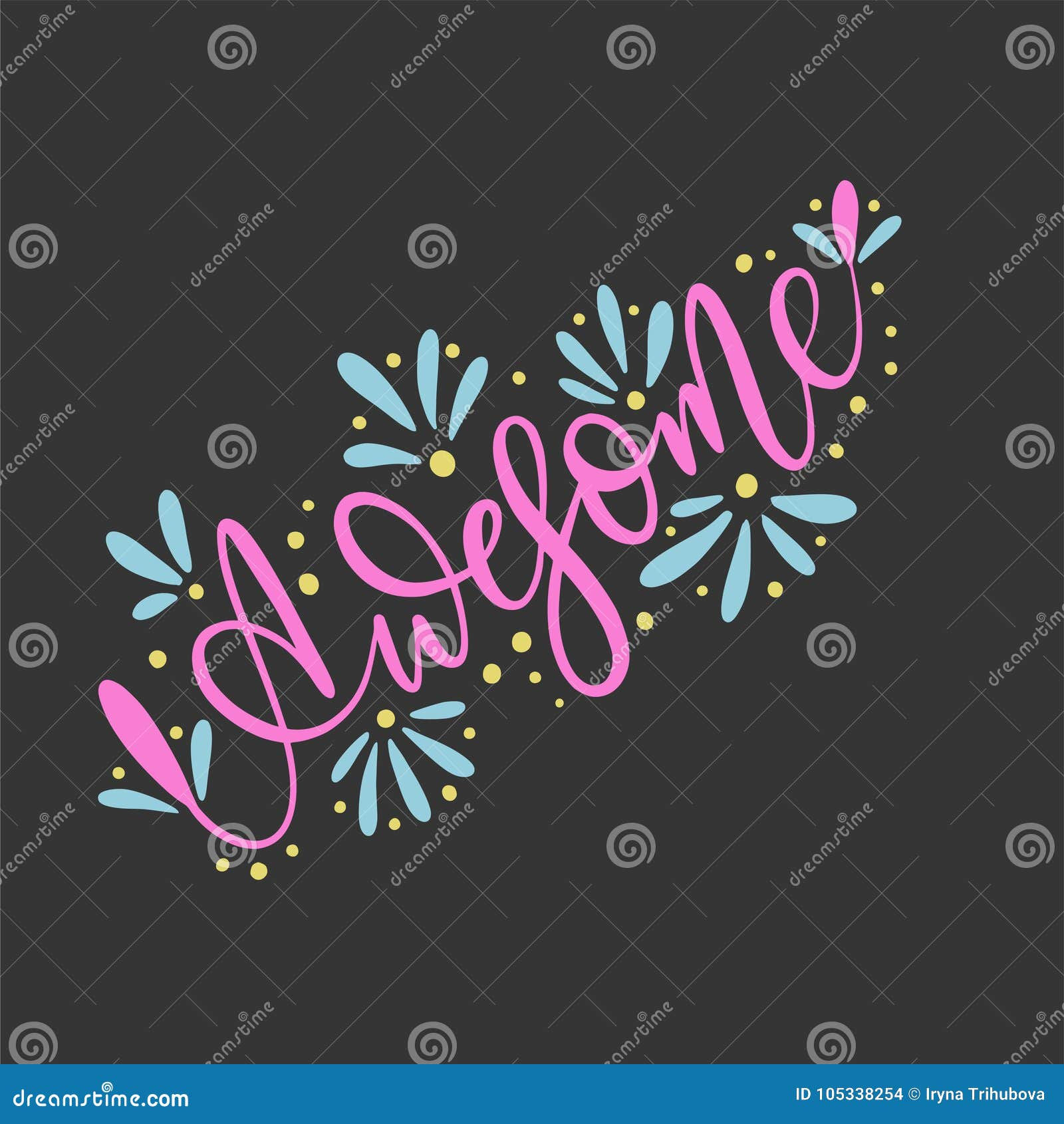 Wallpaper #nWdA85IBSpphPi3-JnTg78 Awesome Script Handmade Lettering Word for Your Designs Stock Vector