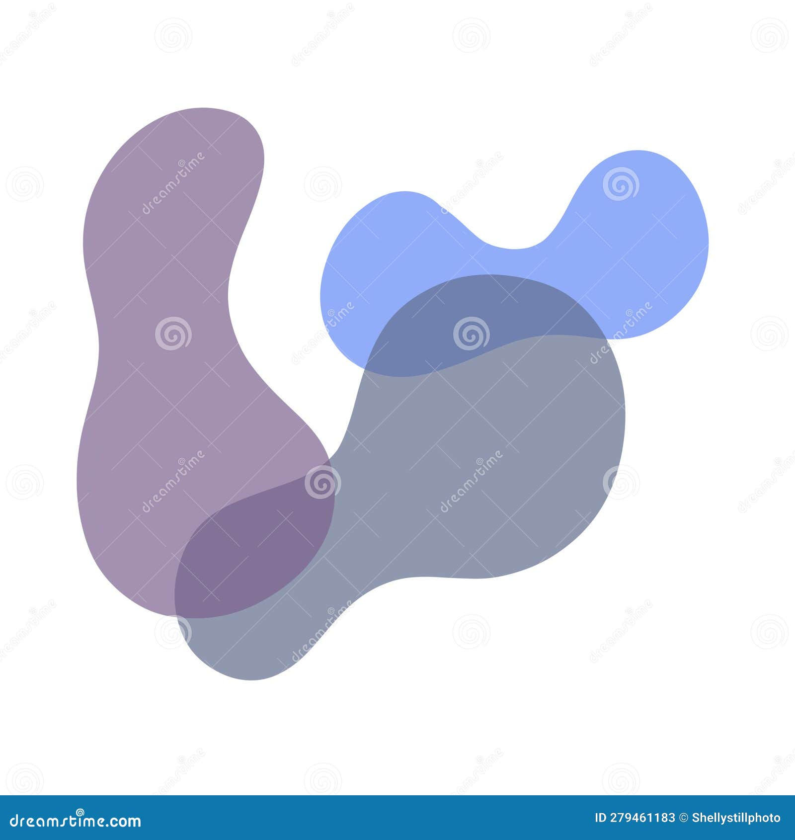 Wallpaper #92gMIpMBSpphPi3-LzF9194 Abstract Pebble Style Shapes Bending in with Each Other Modern Art