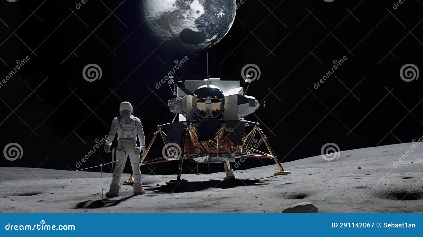 Wallpaper #e2eE_JIBSpphPi3-ZZiW250 Astronaut on Lunar Moon Landing Mission Apollo 11astronaut Space Walk
