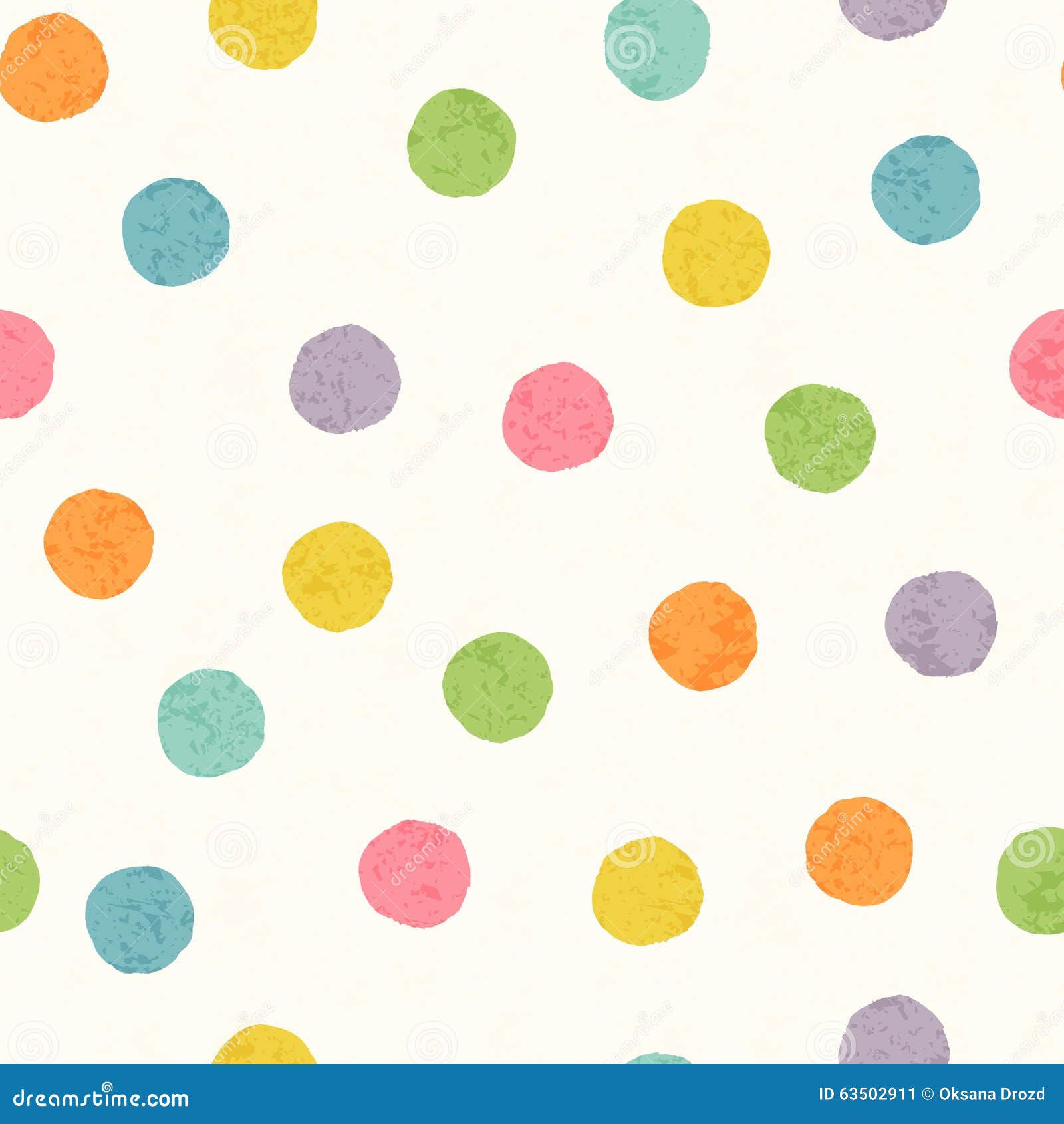 Wallpaper #sx3sLJMBlOZrFDOktMwy197 Abstract Seamless Pattern with Bright Colorful Hand Drawn Dots Stock