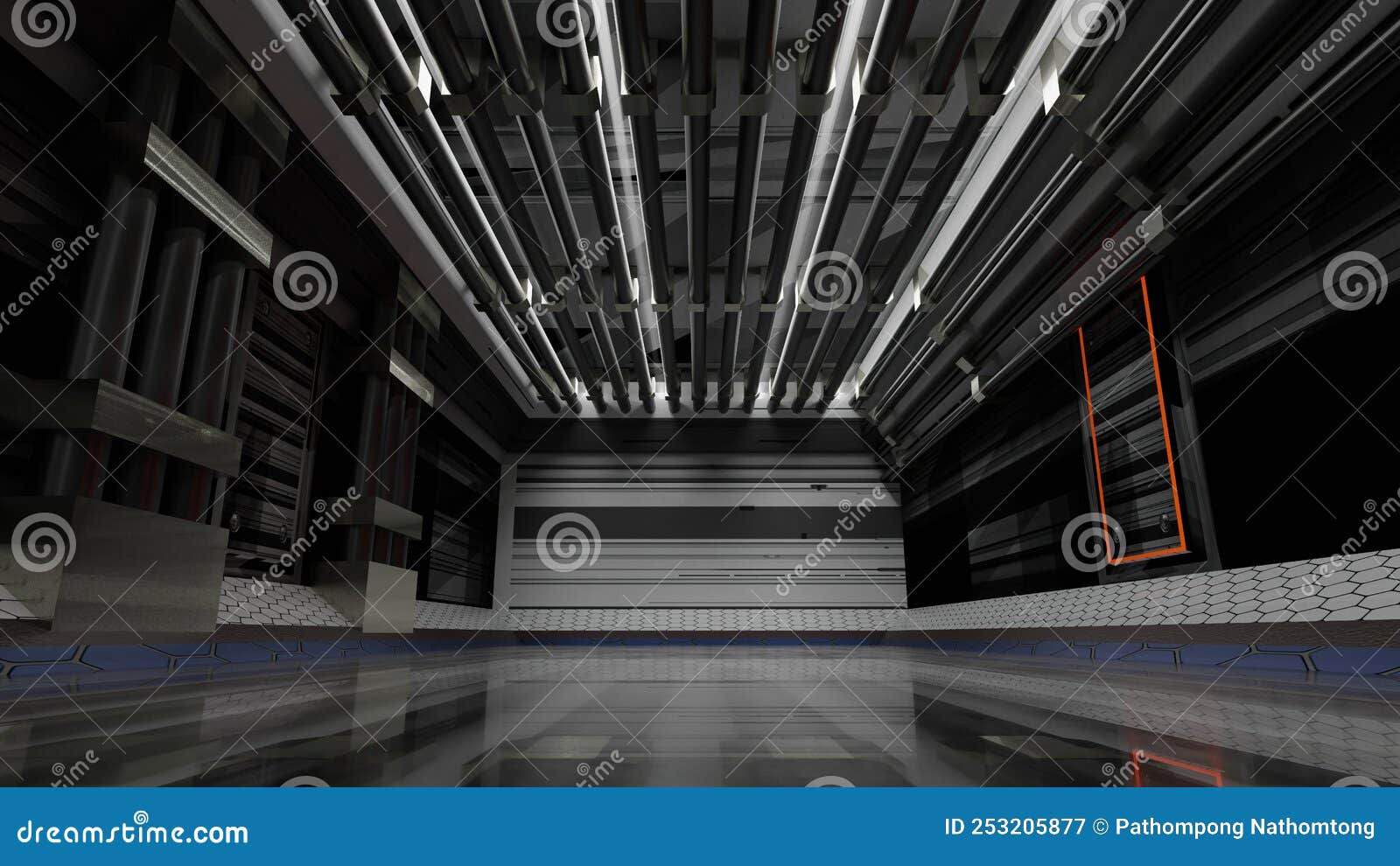 Wallpaper #NWegBpMBSpphPi3-J8JF71 Background of Sci Fi Gate Tunnel Industrial Futuristic Spaceship 3D