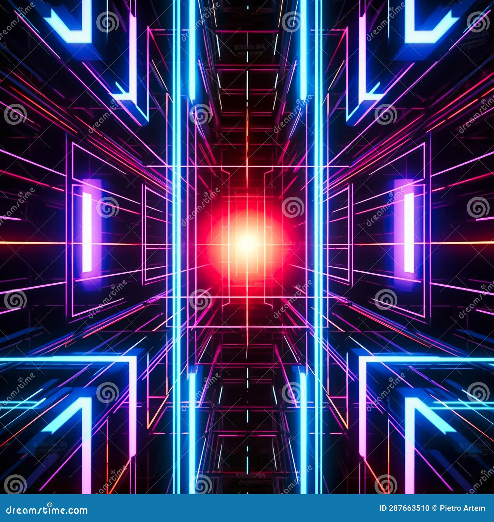 Wallpaper #VywZSpMB0E1QgA7wsvWg127 Abstract Background Neon Lights with Lines Generative AI Stock
