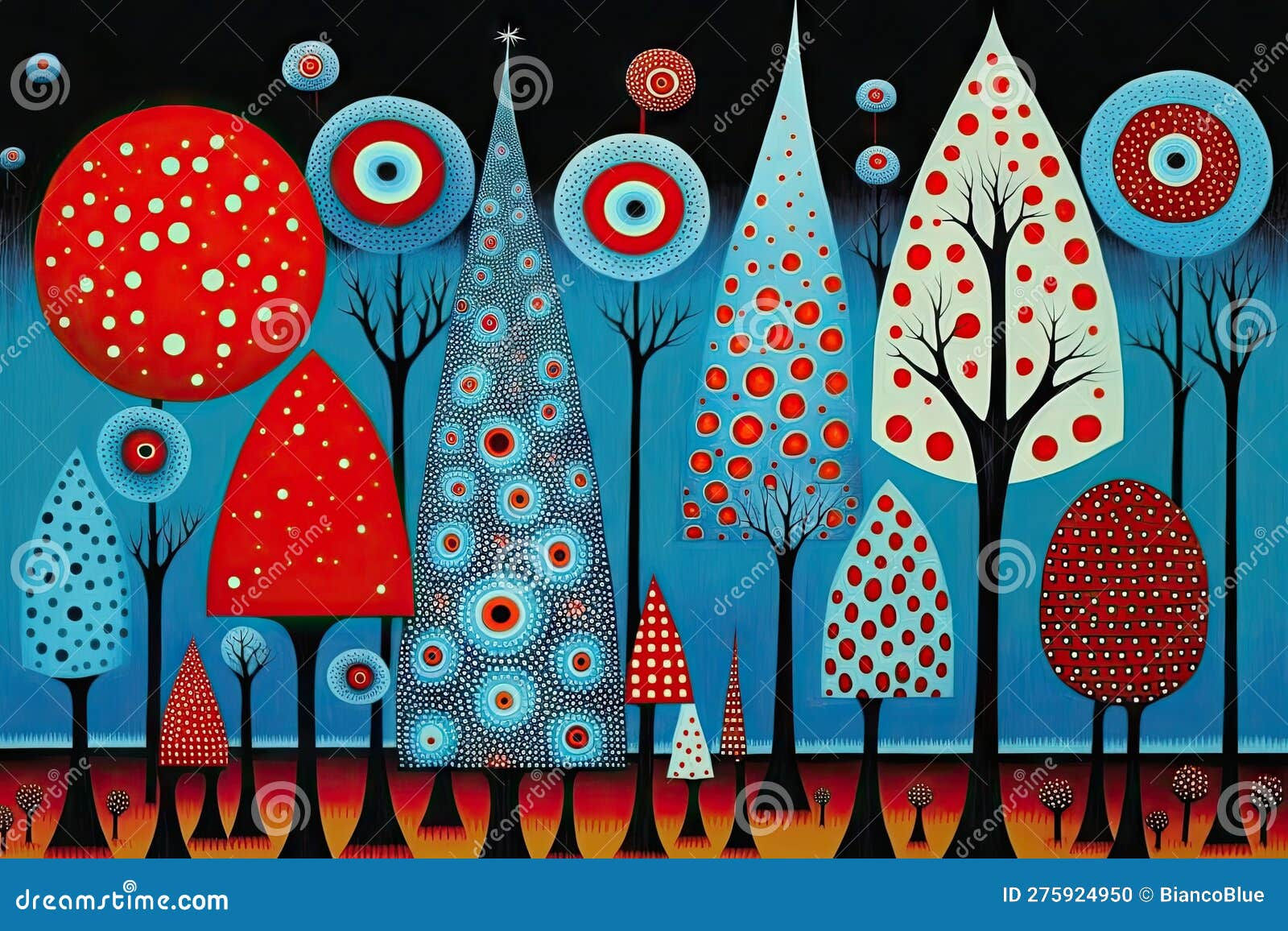 Wallpaper #d2c4EZMBSpphPi3-OPZ163 Abstract Art of Exploring a Fanciful Surreal Forest Landscape Stock