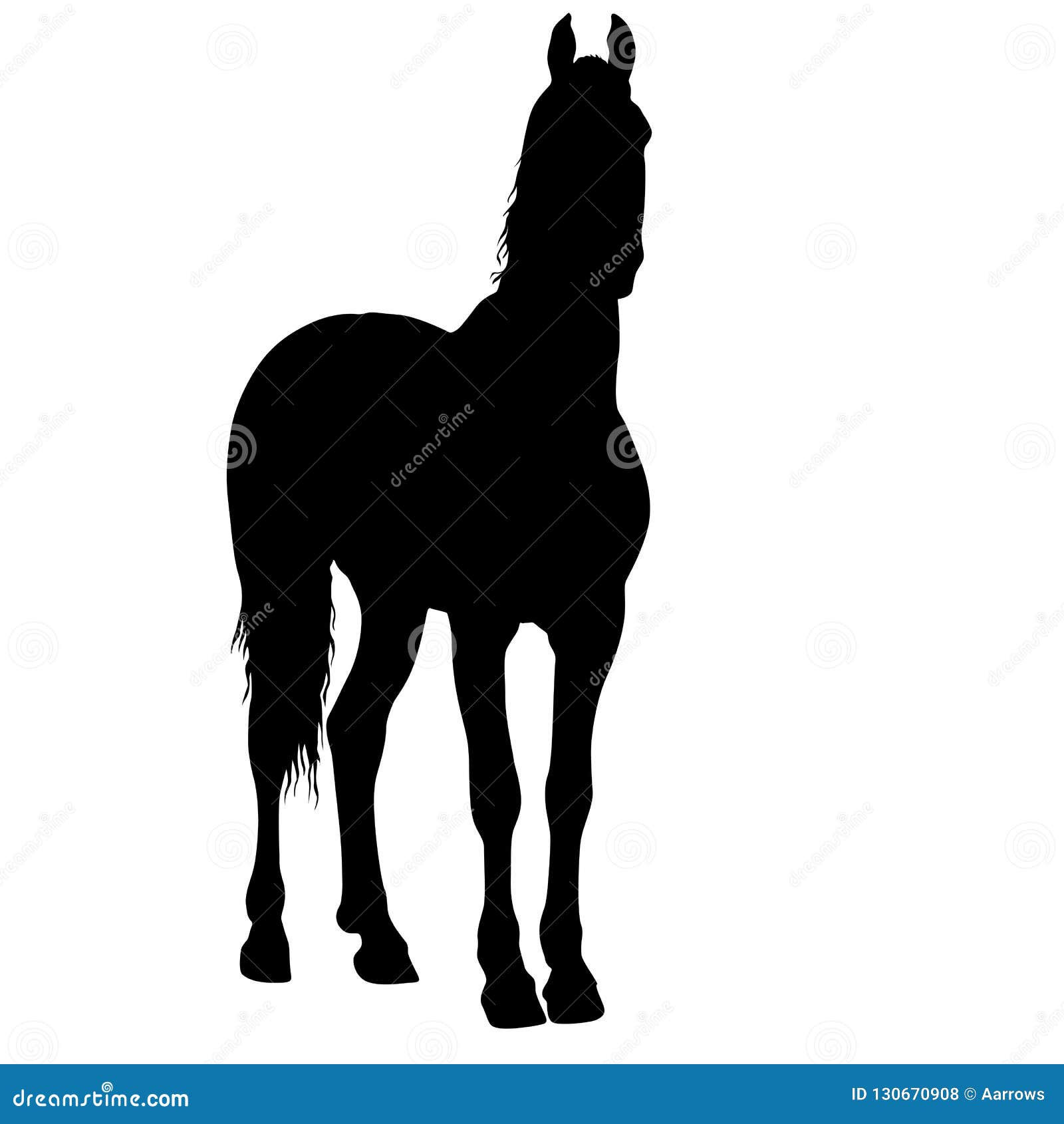 Wallpaper #MH1i8I4Bnwiau_P6ZAbp2 Animal Silhouette of Black Mustang Horse Illustration Stock Vector
