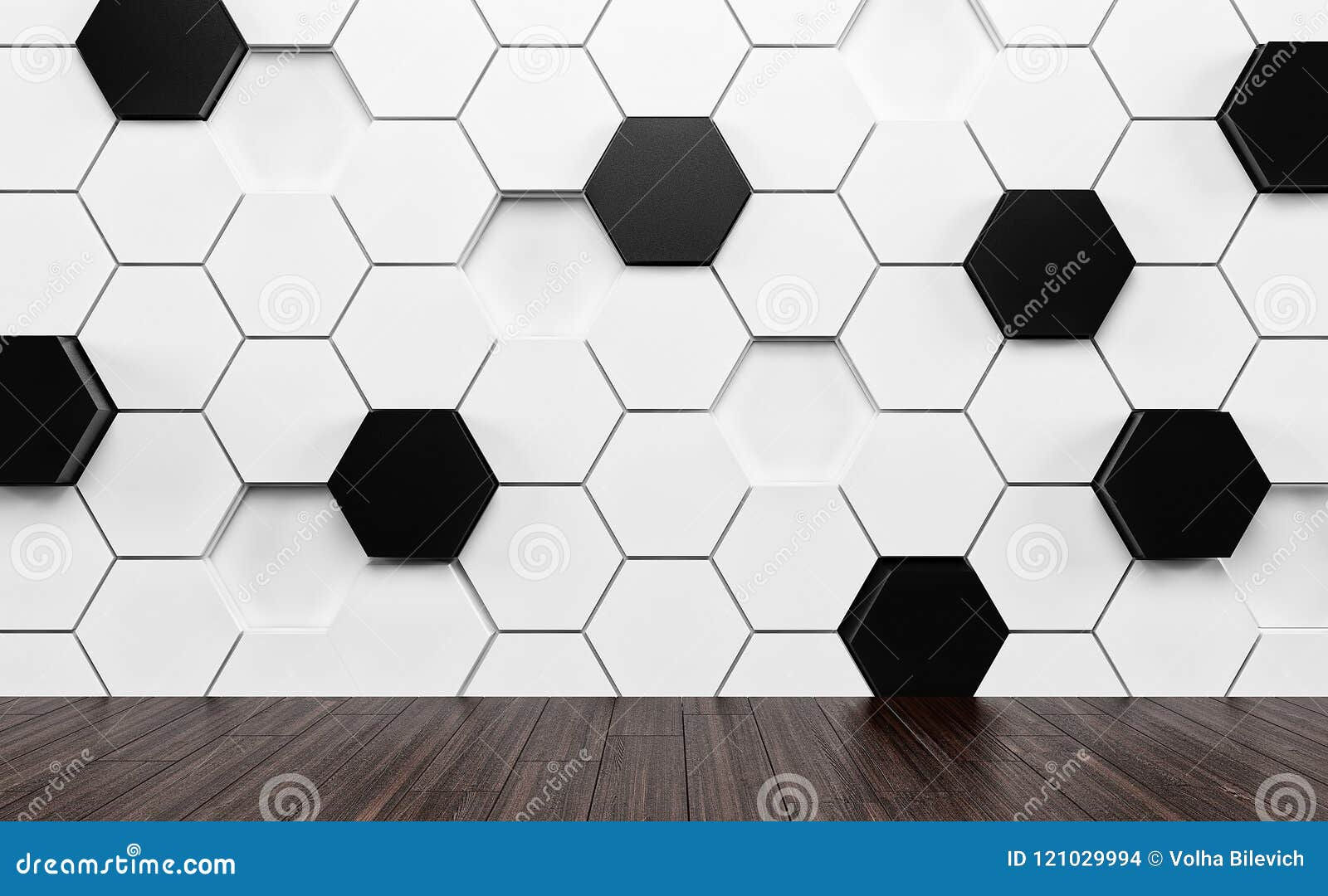 Wallpaper #vWhnF5MBSpphPi3-Og4v19 Abstact Room with Dark Wood Floor and Futuristic White and Black Wall