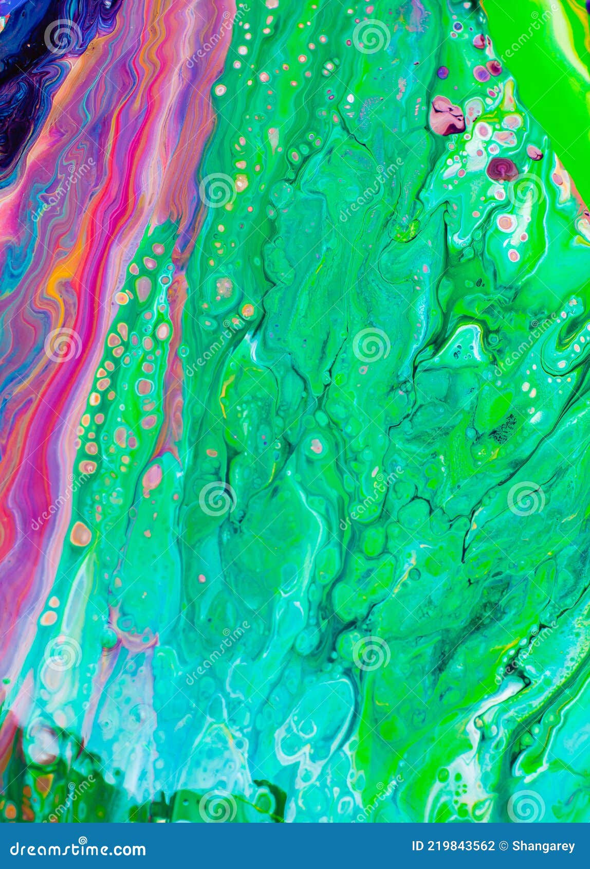 Wallpaper #jri8jJIBJvJKYCmEDtPW16 Abstract Painting Made of Liquid Acrylic with Fluid Art Technique with