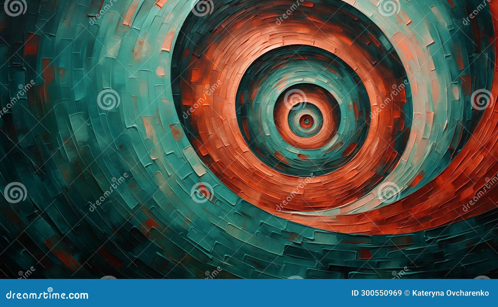 Wallpaper #52dQ-5IBSpphPi3-YpO8172 An Abstract Painting Depicting the Spirals in a Circular Circle a Blue