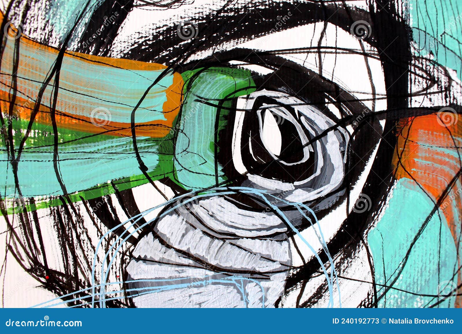Wallpaper #52dQ-5IBSpphPi3-YpO847 Abstract Painting Circles and Lines Painted on Canvas Contemporary
