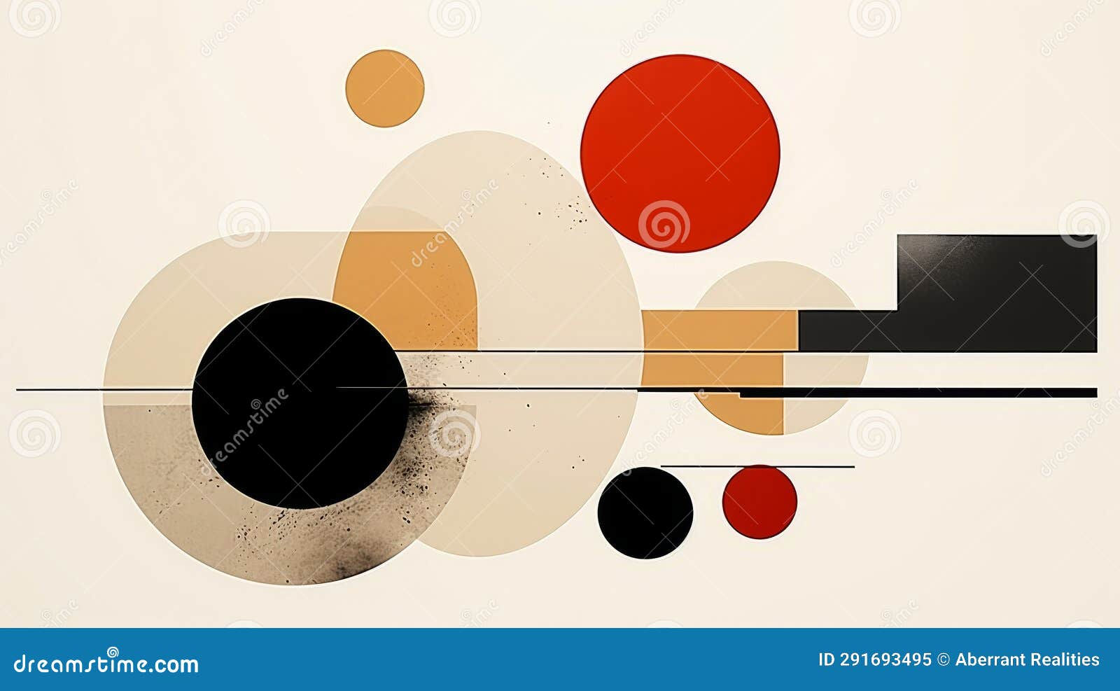 Wallpaper #52dQ-5IBSpphPi3-YpO8111 An Abstract Painting with Circles Black Red and White Stock