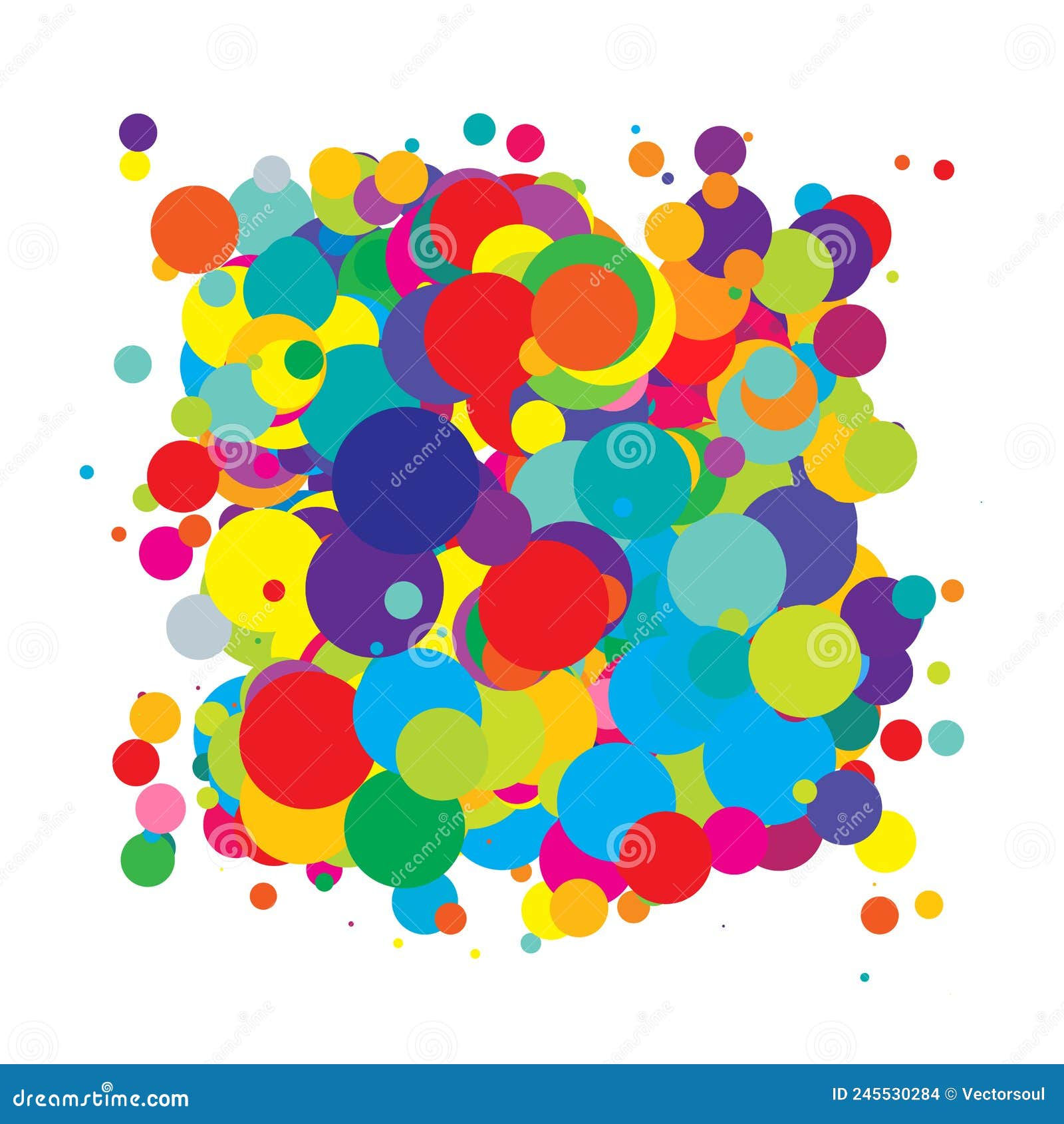 Wallpaper #52dQ-5IBSpphPi3-YpO8277 Abstract Overlapping Circles Pattern Vector Illustraiton Stock Vector