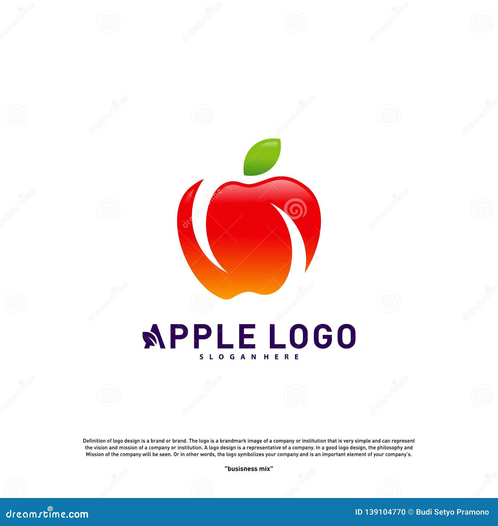 Wallpaper #SANbY5MBpyOg8YnEx9WH22 Apple Logo Design Concept Vector Fruit Apple Creative Logo Vector