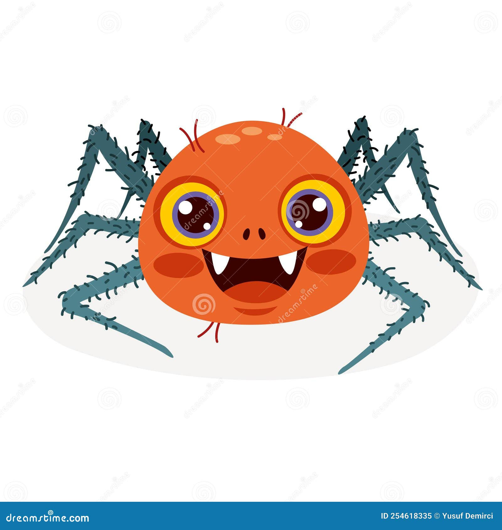 Wallpaper #46455 Brown Spider Cartoon Isolated Illustration Stock Vector Image Art Alamy