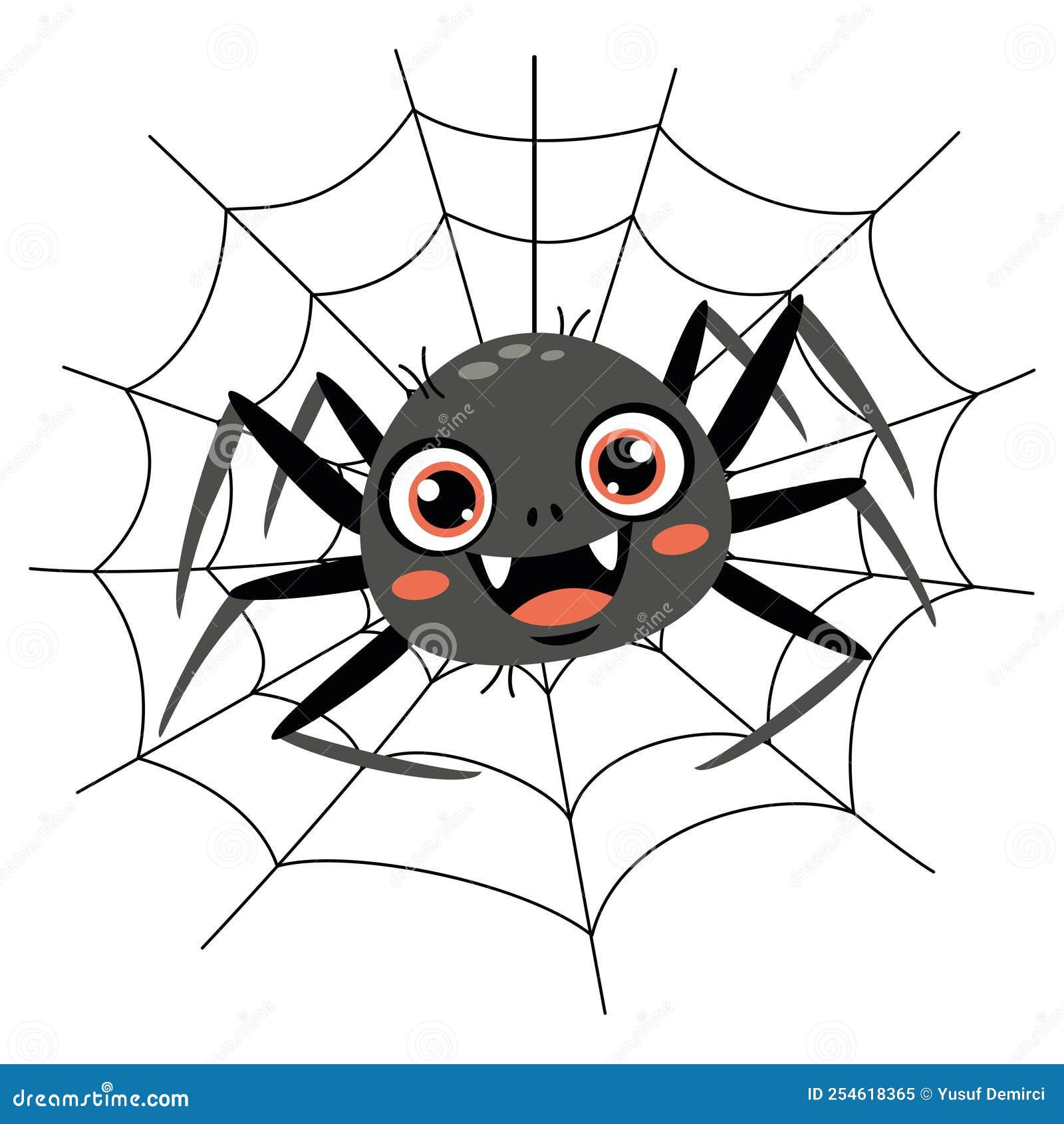 Wallpaper #46455 Brown Spider Cartoon Isolated Illustration Stock Vector Image Art Alamy