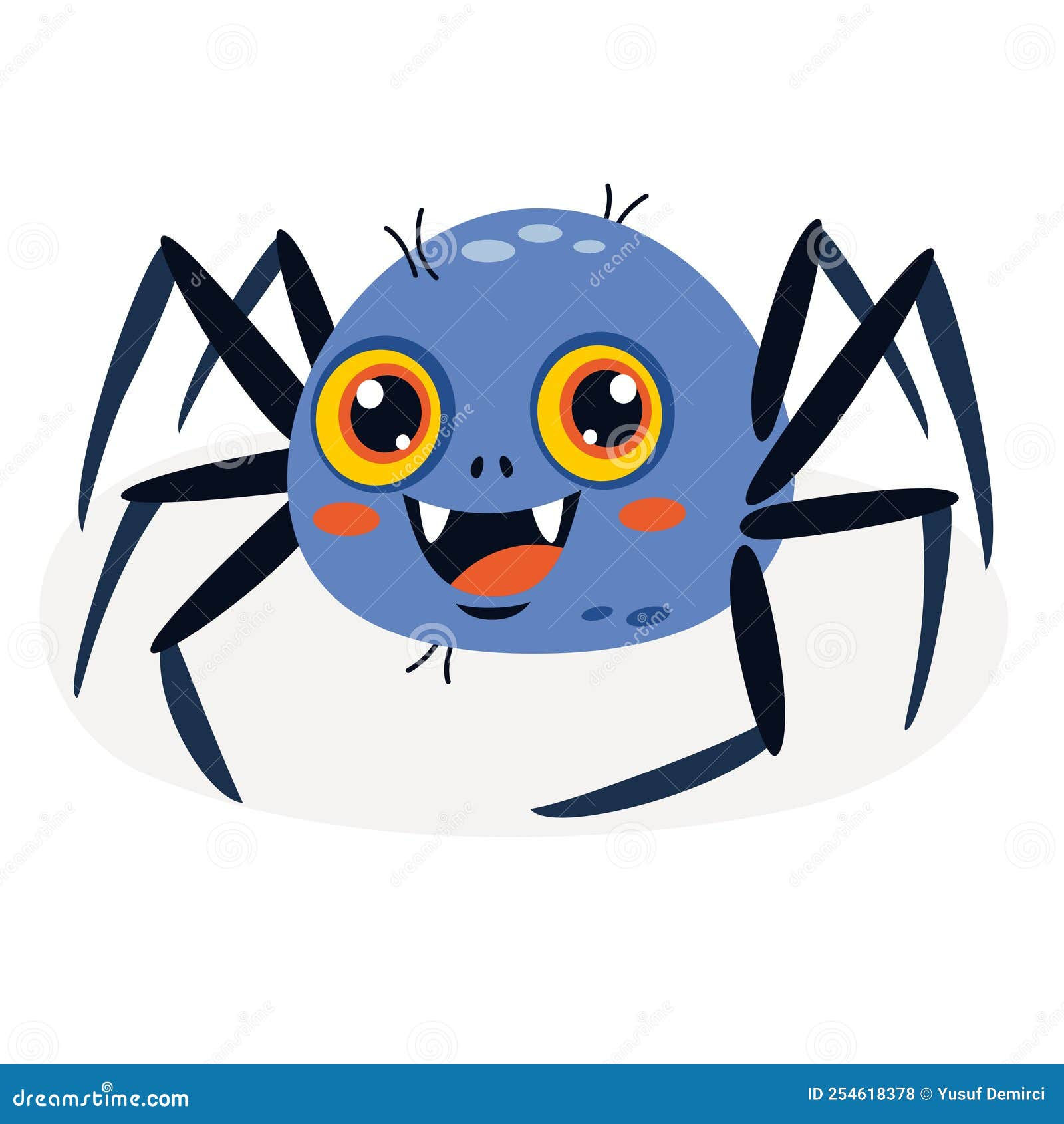 Wallpaper #46455 Brown Spider Cartoon Isolated Illustration Stock Vector Image Art Alamy