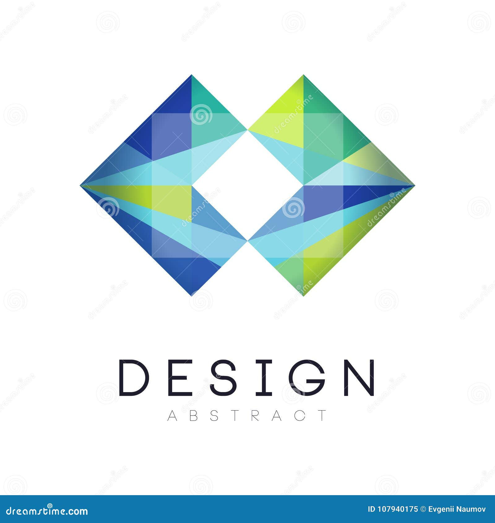 Wallpaper #qx07LZMBlOZrFDOk4M_h247 Colorful Modern Logo Template Geometric Label in Gradient Blue and
