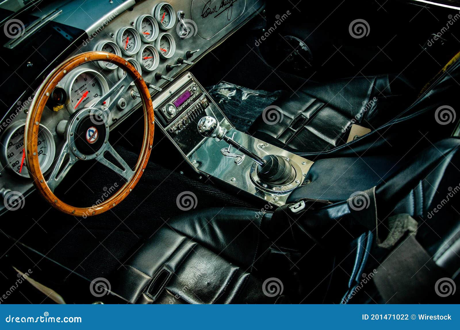 Wallpaper #vQNOZpMBpyOg8YnEcNog143 Closeup Shot of a Retro Muscle Car Interior Stock Photo Image of