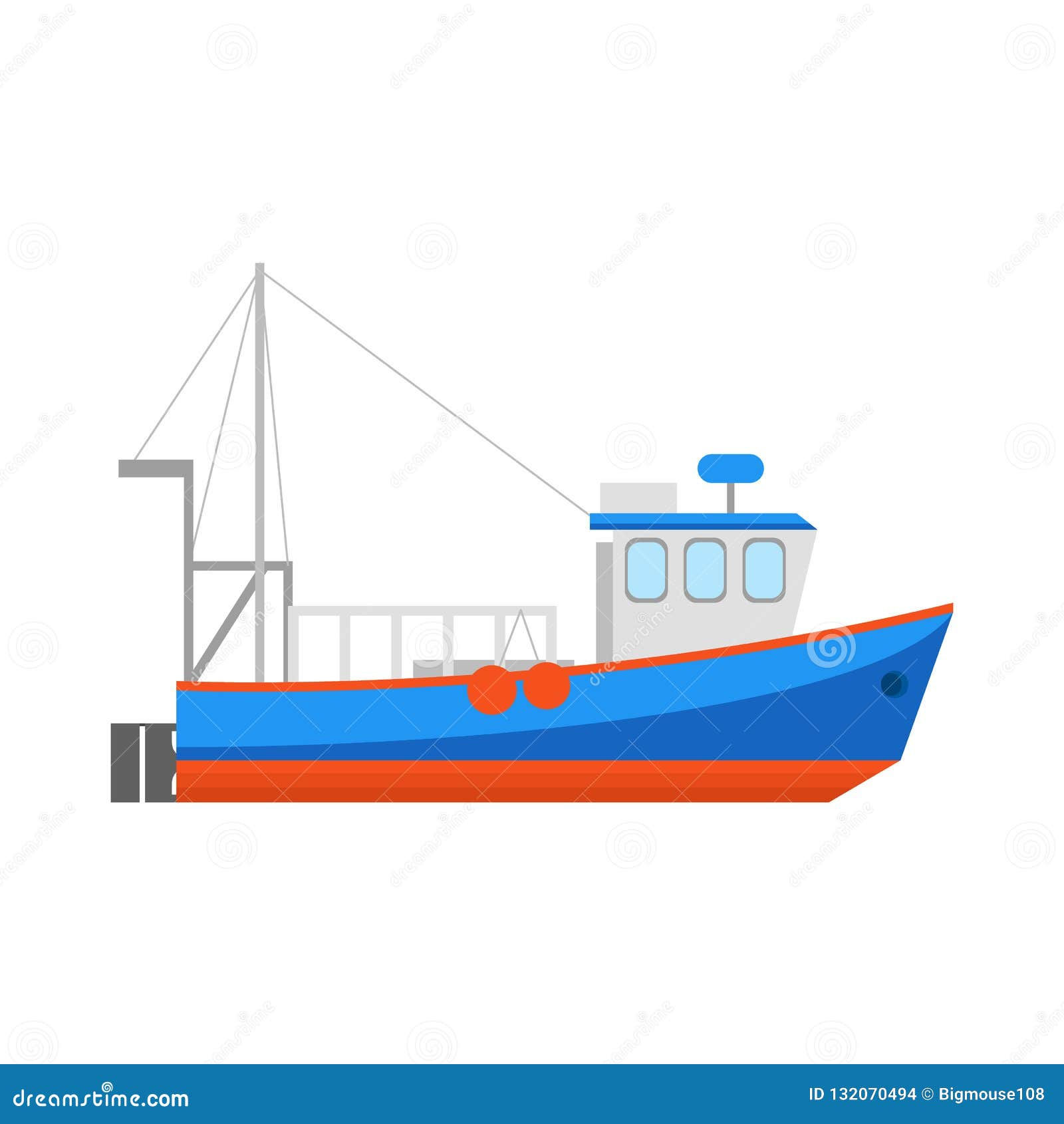 Wallpaper #VGhQG5MBSpphPi3-eB9c97 Cartoon Fishing Boat Icon on a White Vector Stock Vector
