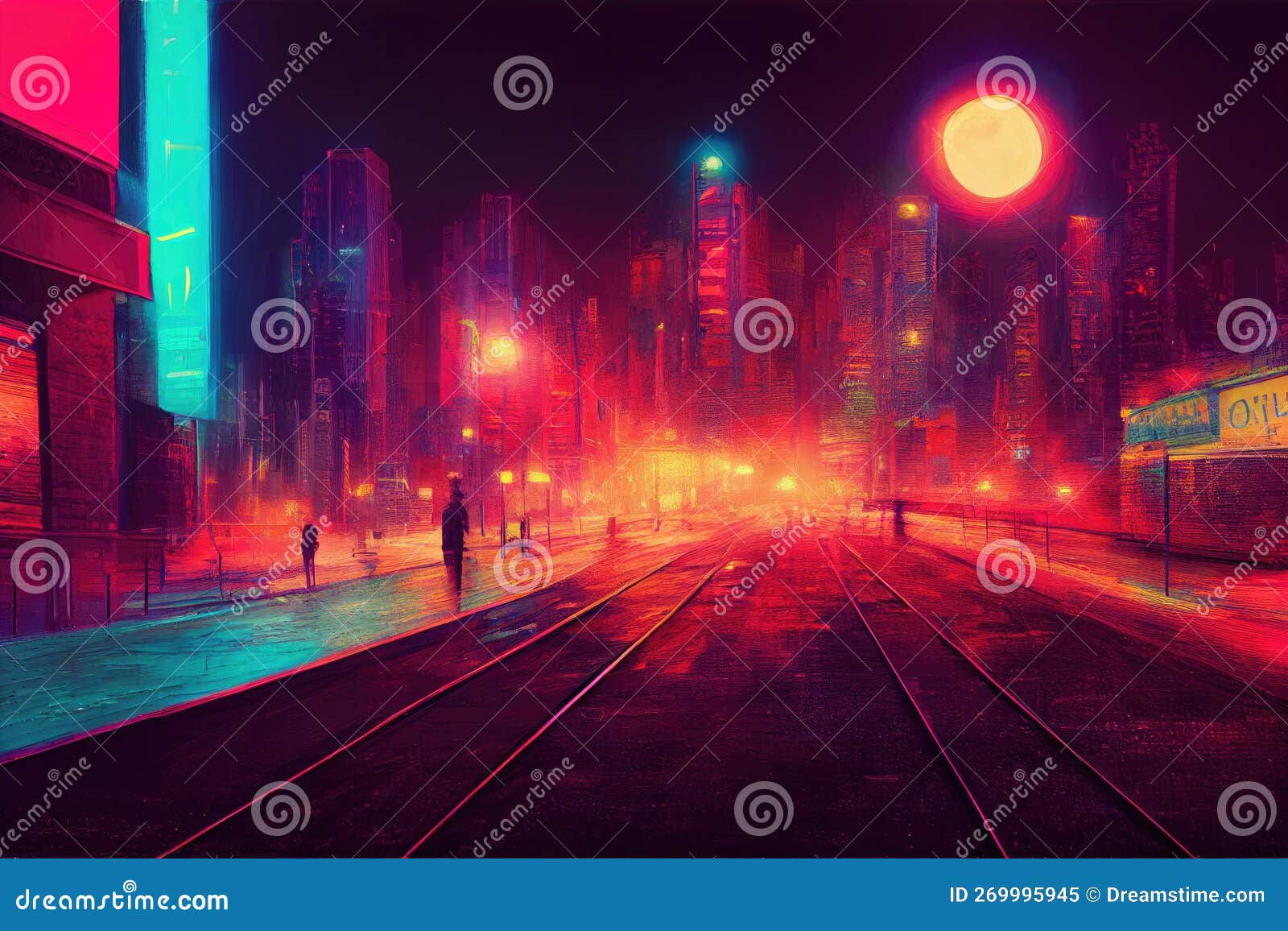 Wallpaper #0upqVpMBlwTYPL18kw-D71 Cyberpunk Neon City Night Futuristic City Scene in a Style of Pixel