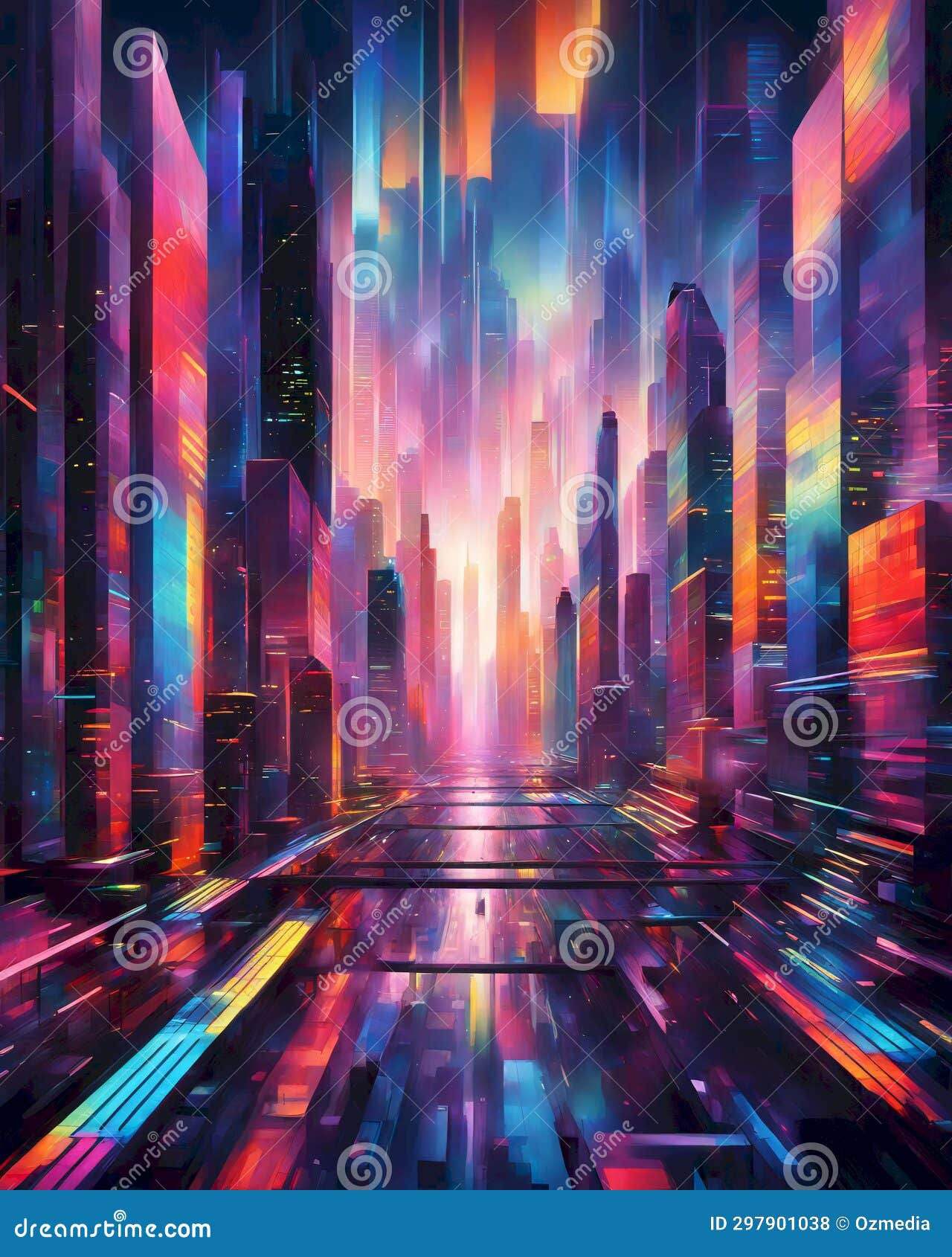 Wallpaper #F2ch7JIBSpphPi3-8lH9181 Cyberpunk Neon City Stock Illustration Illustration of Futuristic