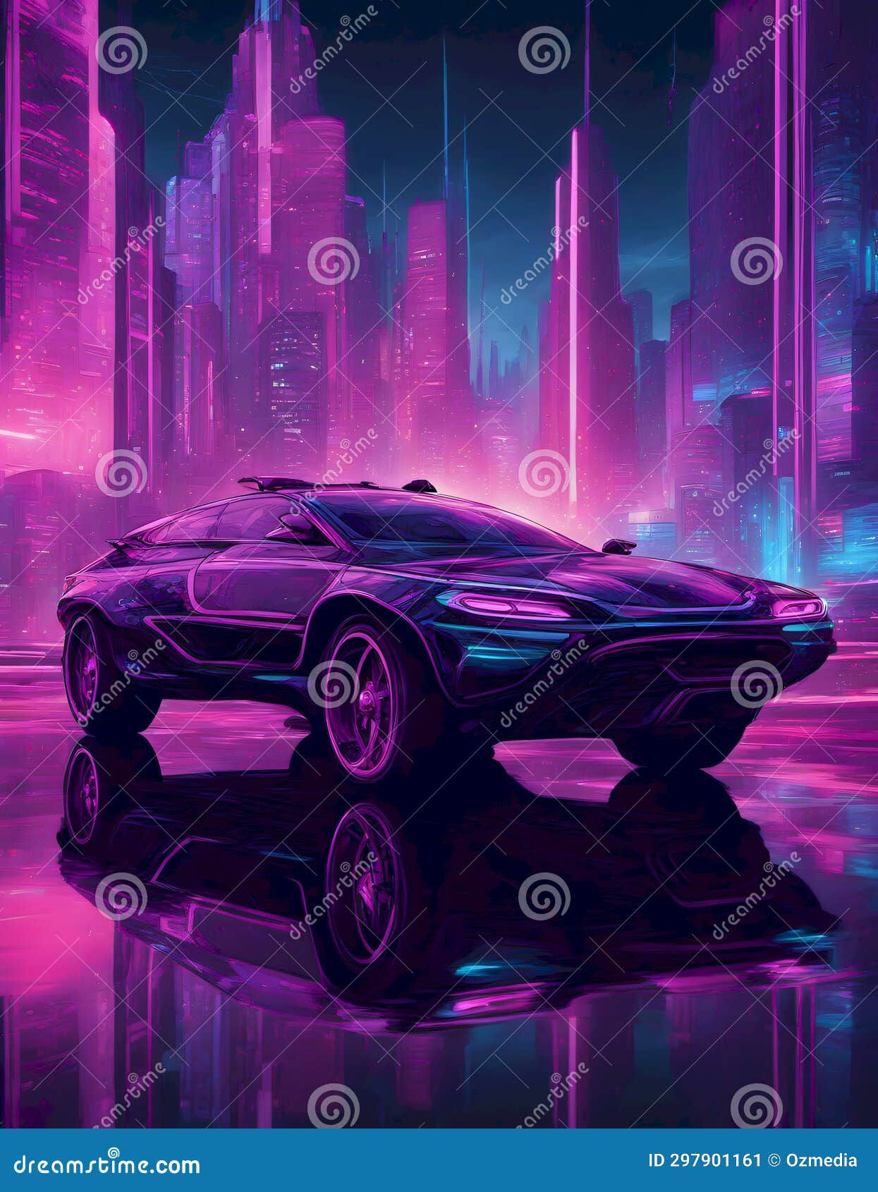 Wallpaper #F2ch7JIBSpphPi3-8lH9231 Cyberpunk Neon City Stock Illustration Illustration of Generated