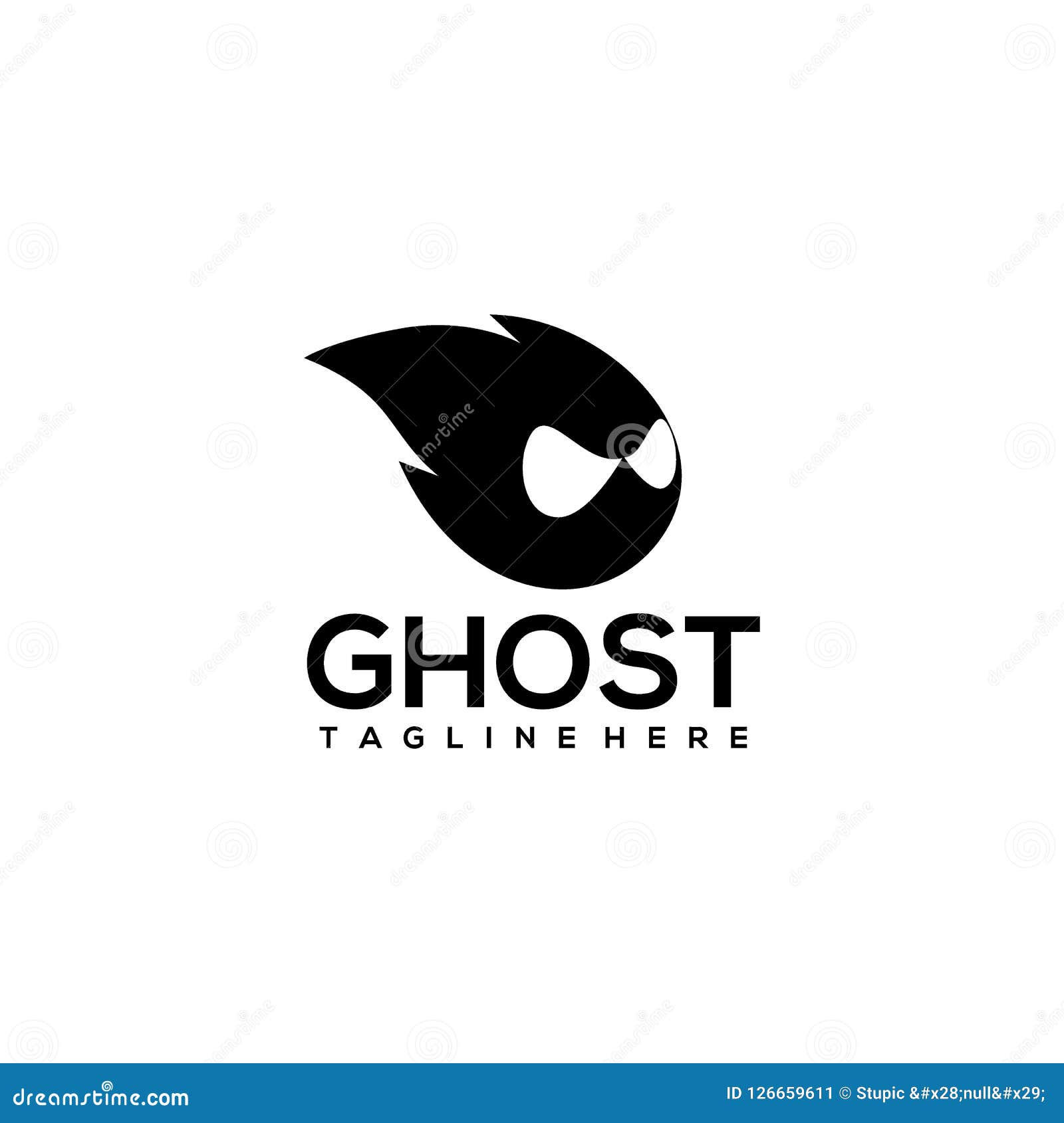 Wallpaper #gfRVOpMBKFX8bn3rWnh3269 Creative Ghost Logo Design Vector Art Logo Stock Vector Illustration