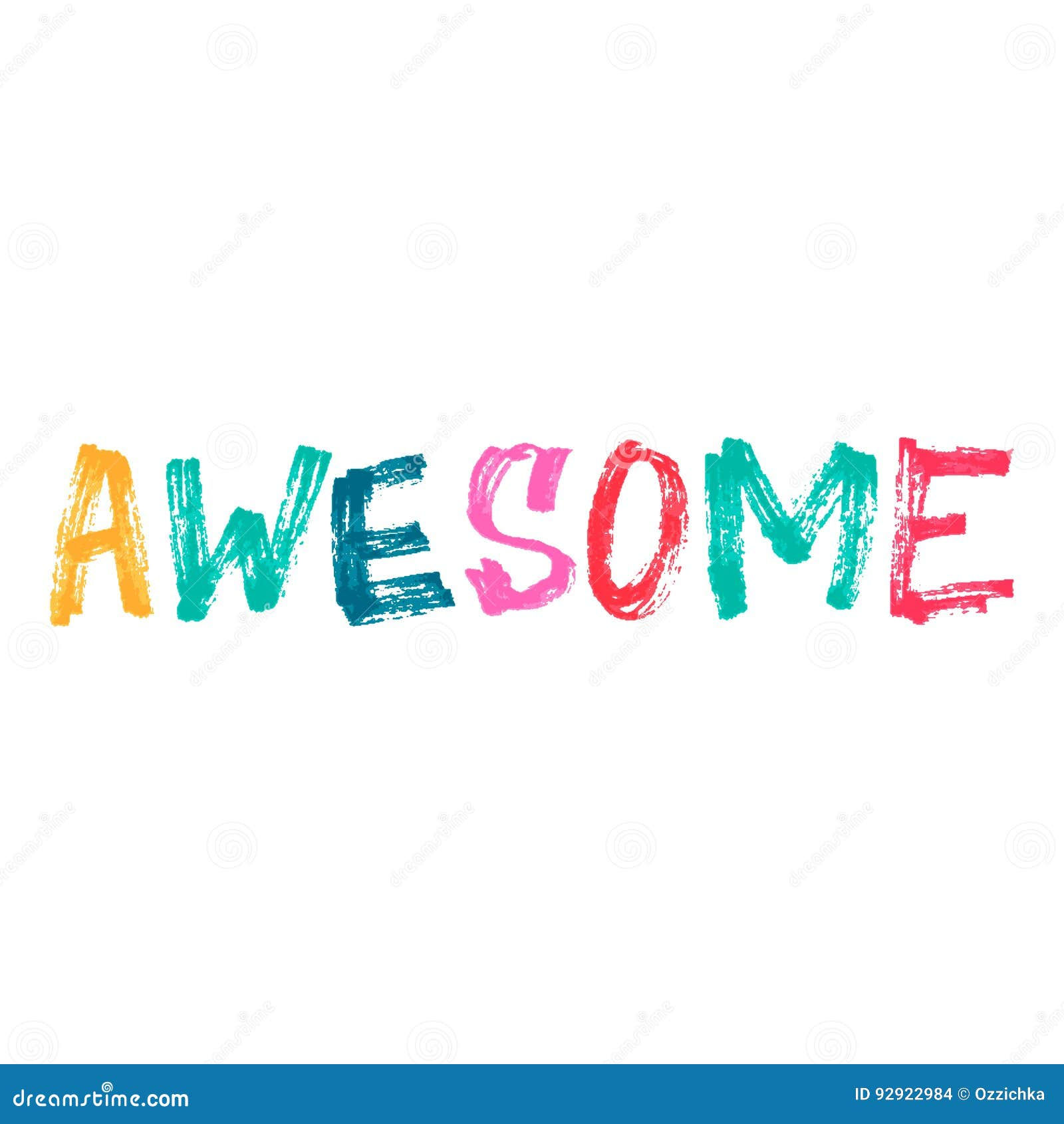 Wallpaper #nWdA85IBSpphPi3-JnTg30 Cute Print with Lettering Hand Drawn Awesome Word Stock Vector