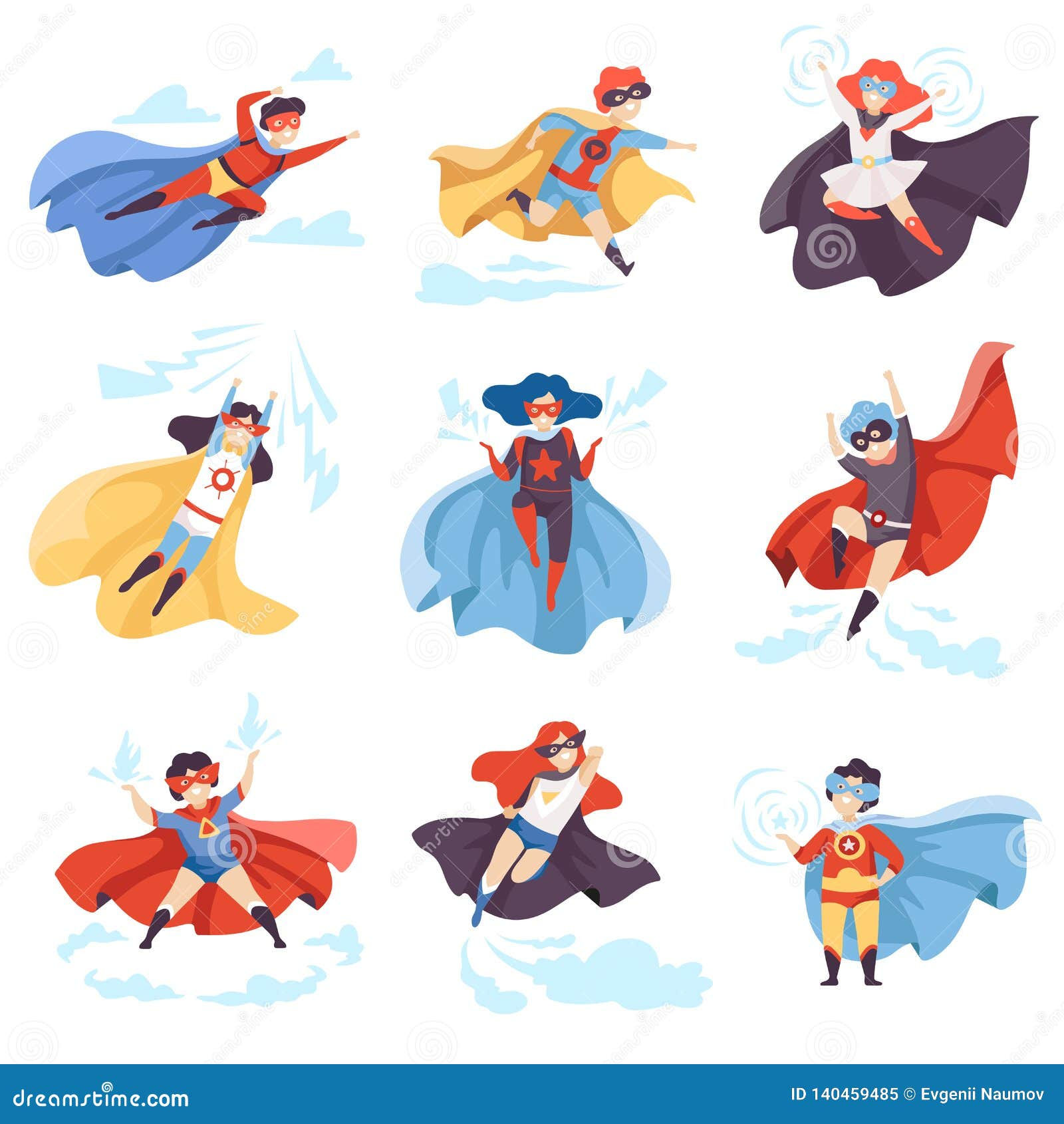 Wallpaper #YWfCDJMBSpphPi3-L-BK200 Cute Kids Wearing Superhero Costumes Set Super Children Characters in