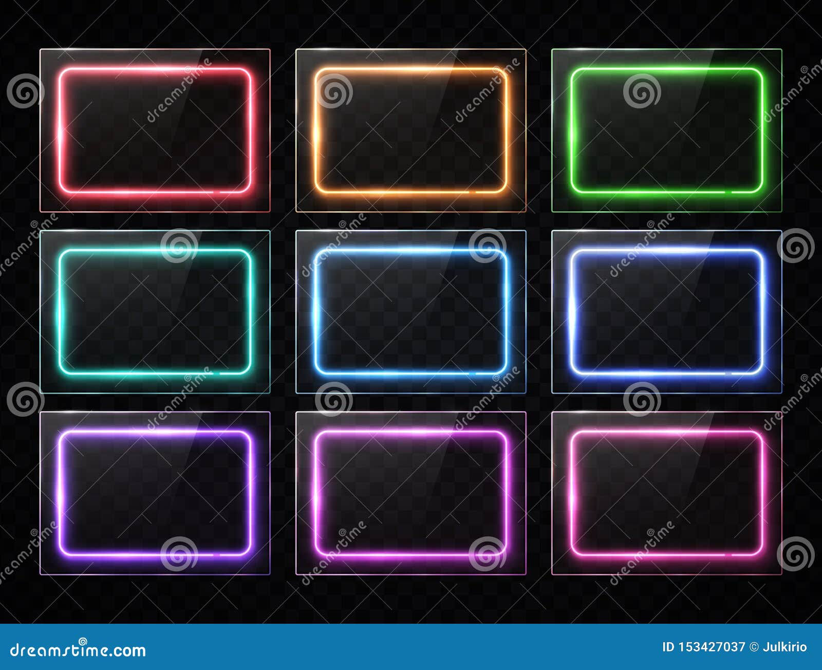 Wallpaper #jmhSGJMBSpphPi3-hxKh186 Neon Rectangle Banners Glowing Square Buttons Set Stock Vector