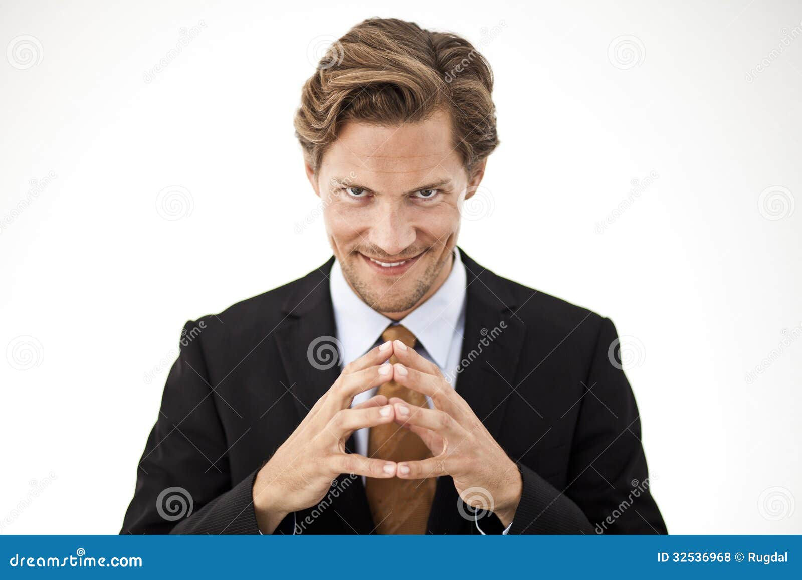 Wallpaper #_GfQEZMBSpphPi3-c_iD320 Contemplating Businessman Holding Fingers Together Stock Photo Image
