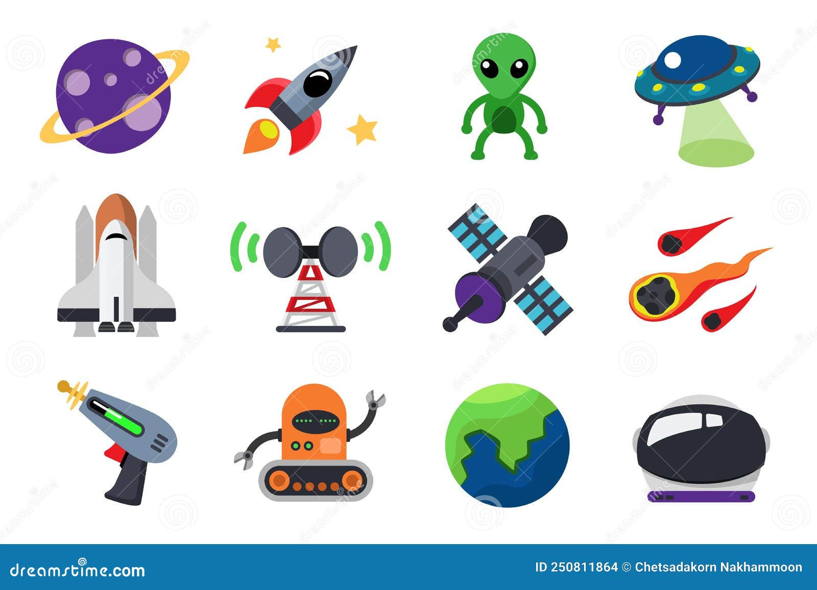 Wallpaper #CGc6B5MBSpphPi3-I8U6277 Collection of Colorful Flat Icon Vector Space Concept Vector