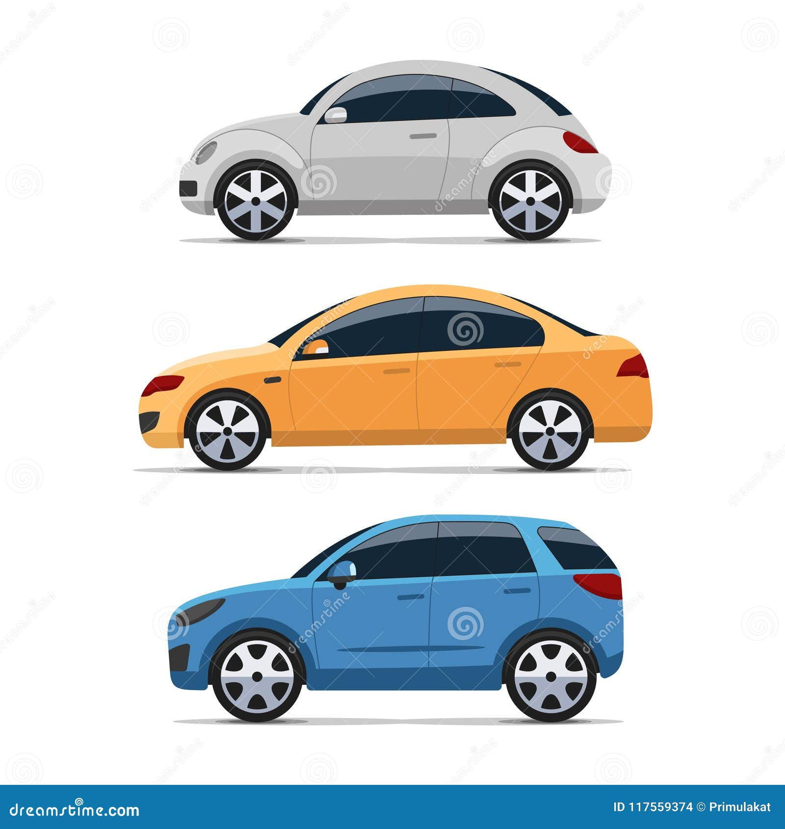 Wallpaper #BWgyGJMBSpphPi3-gxIM166 Car Side View Vector Set Colorful Flat Style Stock Vector