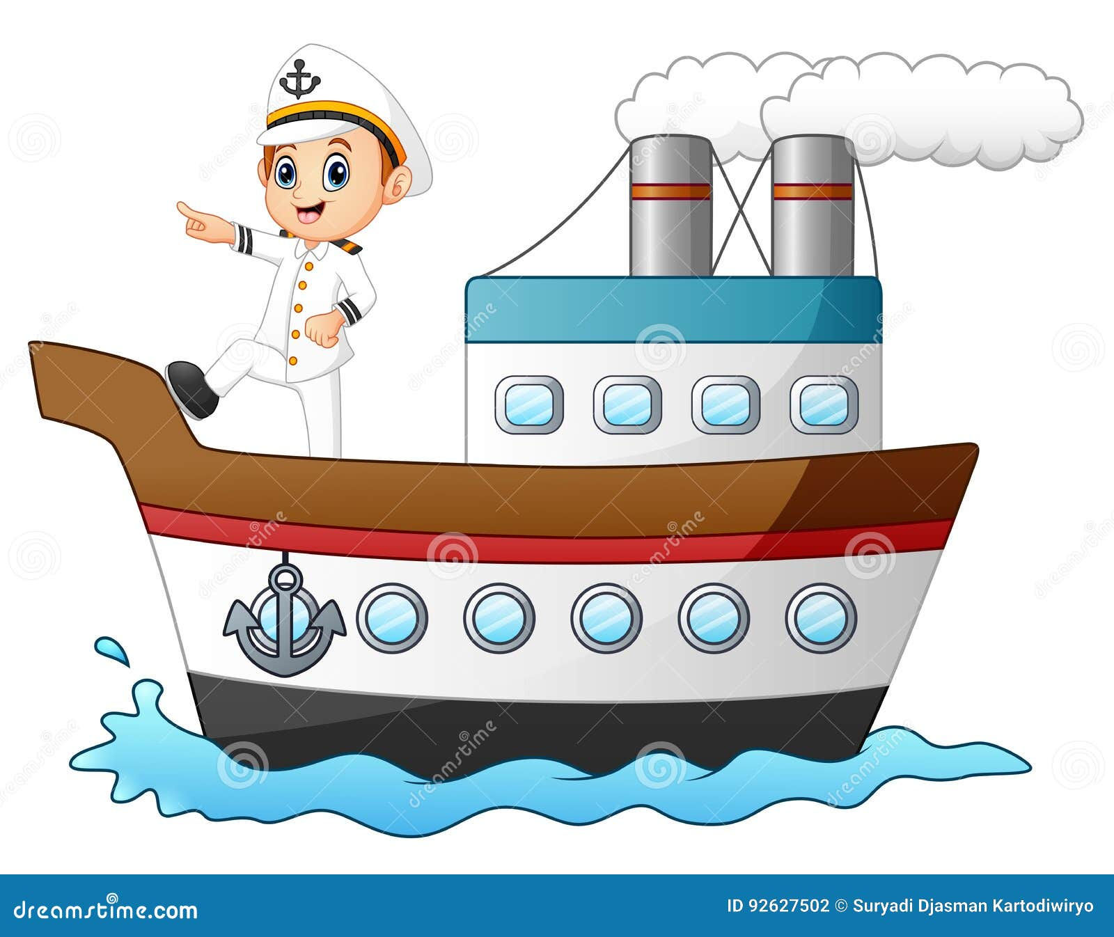 Wallpaper #sTGvNZMB5zzyi_yYOVfz167 Cartoon Ship Captain Pointing on a Ship Stock Vector Illustration of