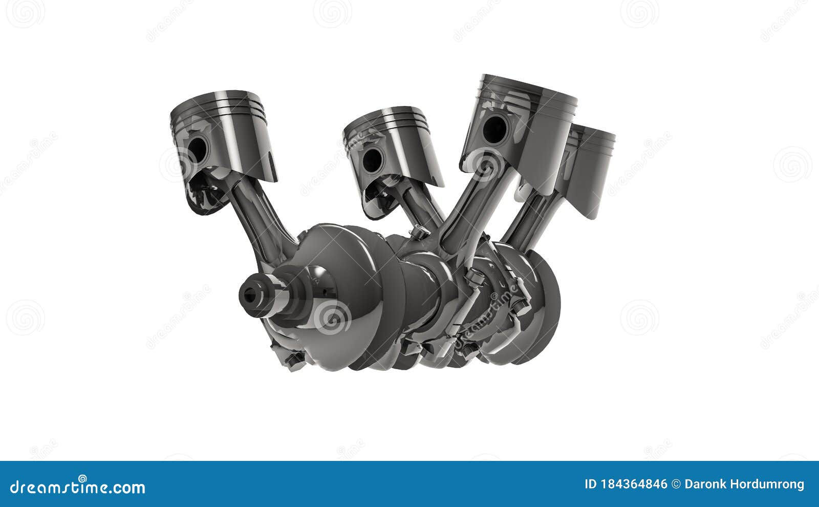 Wallpaper #pmgxIZMBSpphPi3-Ny_B87 Close Up of V4 Engine Pistons and Crankshaft Stock Illustration