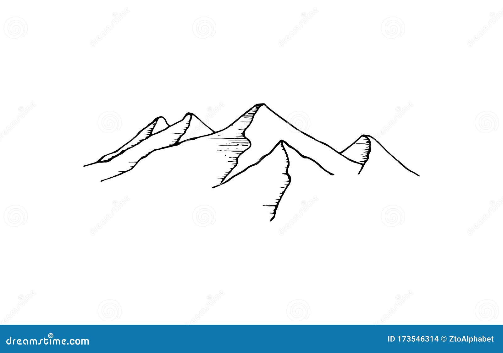 Wallpaper #x--qS5MBMN-XEVvVnztn195 Mountain Silhouette Clip Art Line Stock Vector Illustration of High