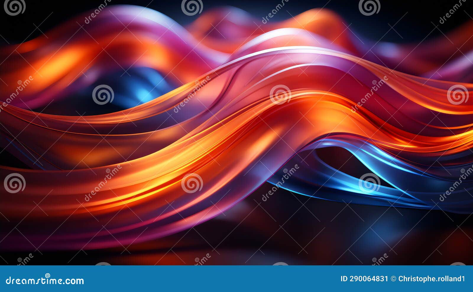 Wallpaper #OWisGZMBSpphPi3-0Bjv183 A Colorful Abstract Wave on a Black Background Fluid Motion