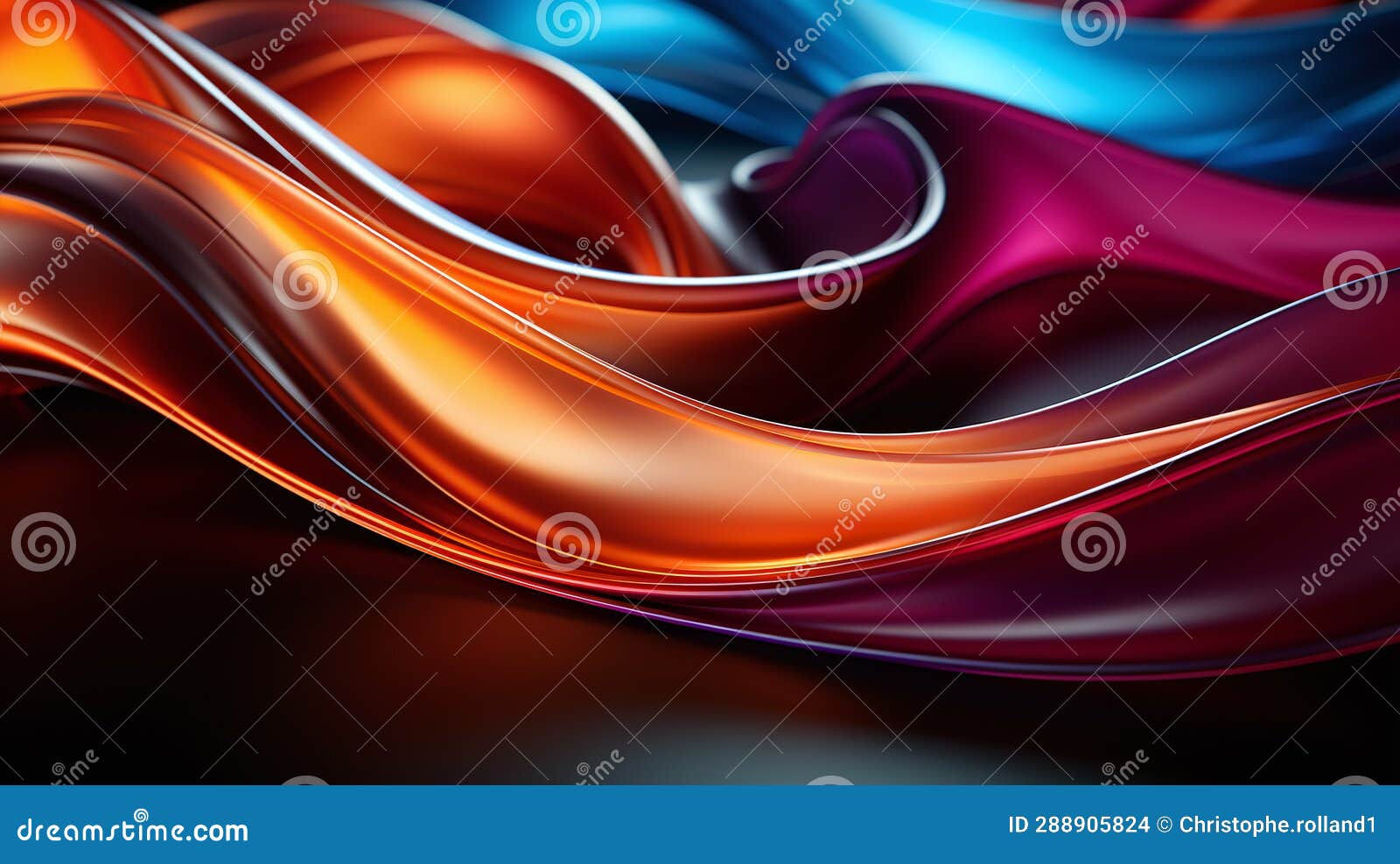 Wallpaper #OWisGZMBSpphPi3-0Bjv243 A Colorful Abstract Wave on a Black Background Fluid Motion