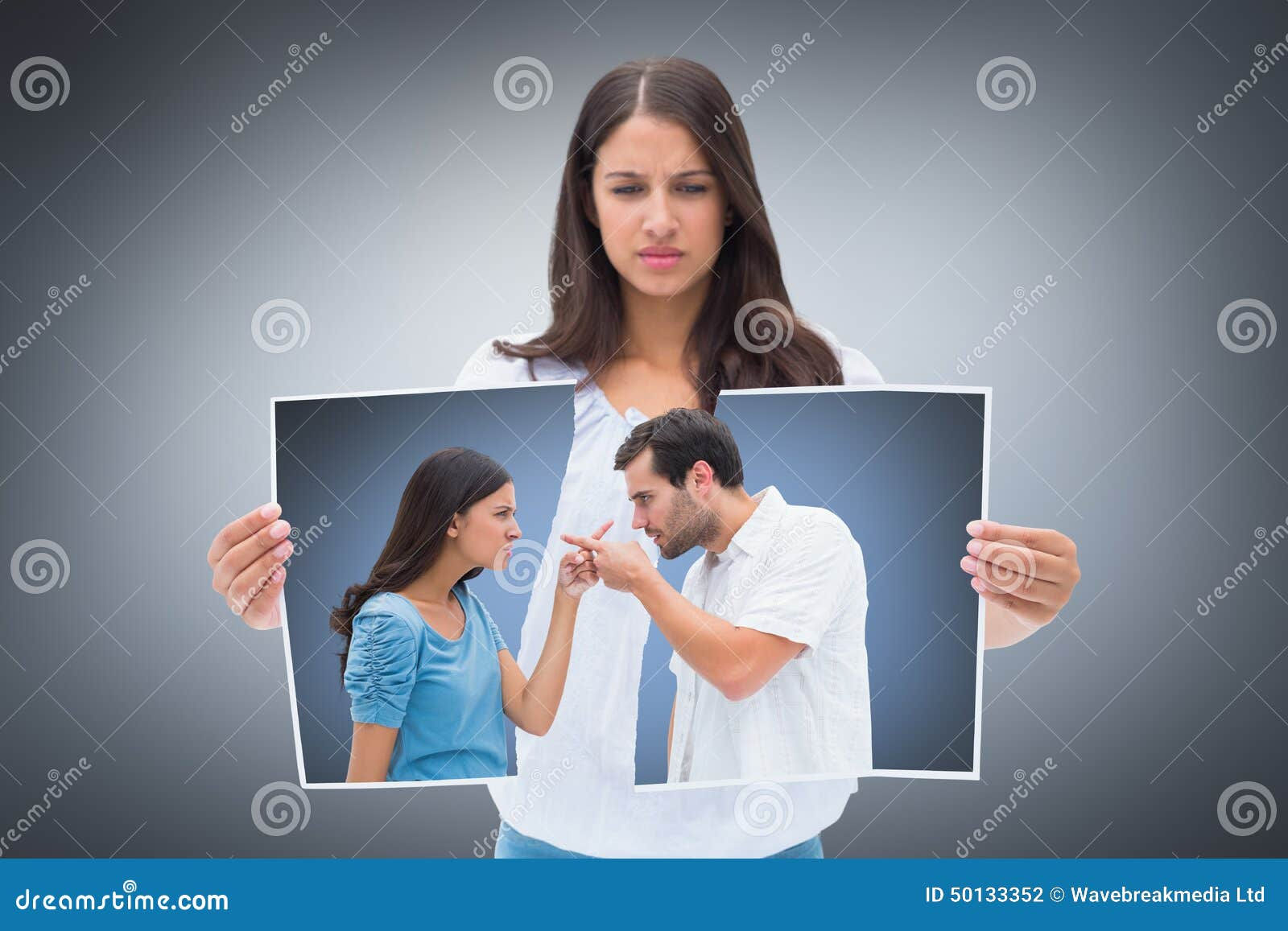 Wallpaper #1Gc0CJMBSpphPi3-gckF85 Composite Image of Angry Couple Pointing at Each Other Stock Photo