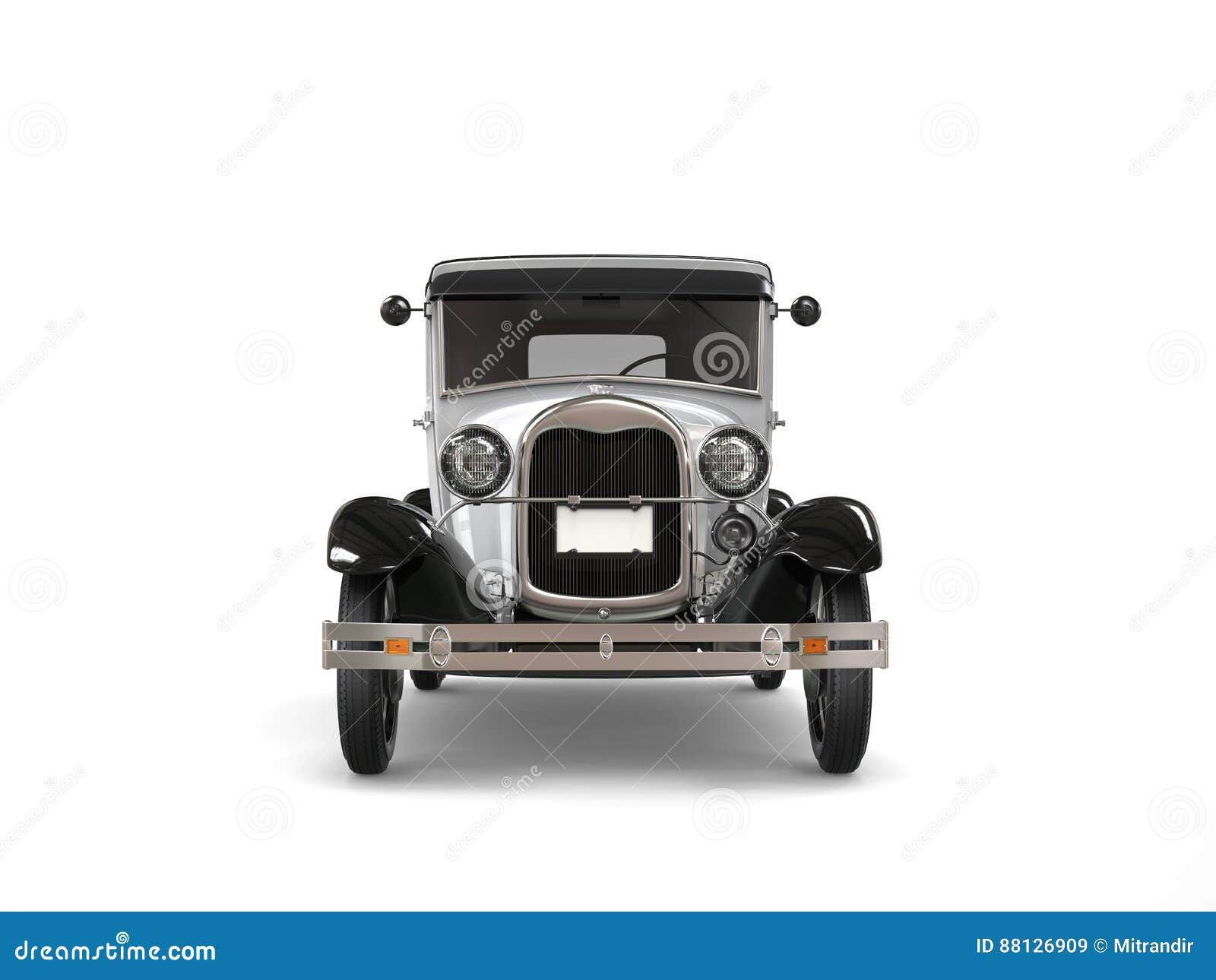 Wallpaper #pu8_S5MBMN-XEVvVRzrU61 Cool Oldtimer Silver Vintage Car Front View Stock Illustration