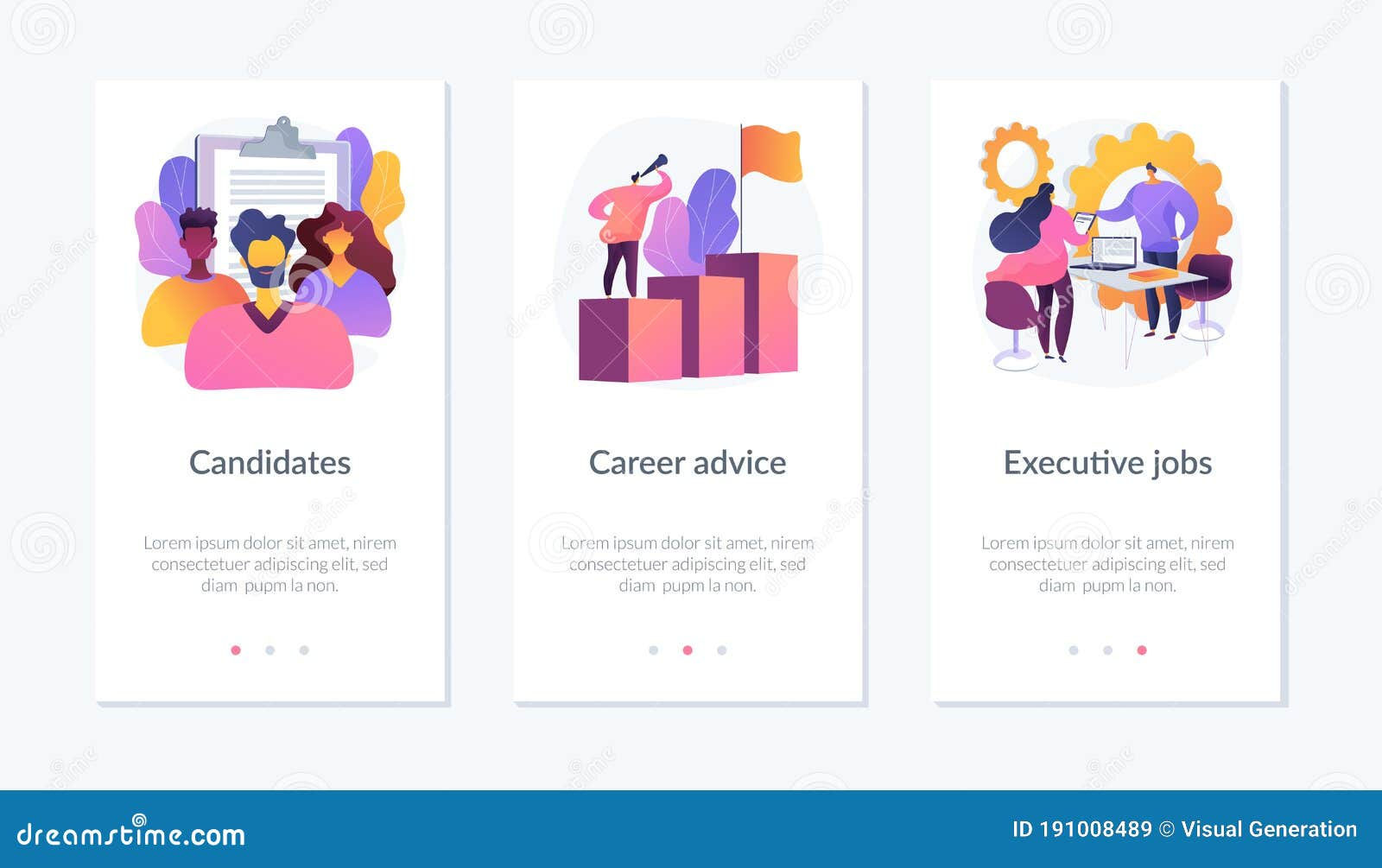 Wallpaper #UmisIJMBSpphPi3-yC4t313 Careers App Interface Template Stock Vector Illustration of